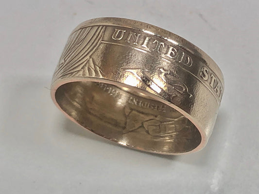 USA Ring United States Dollar Coin Ring Handmade Personal Jewelry Ring Gift For Friend Coin Ring Gift For Him Her World Coin Collector