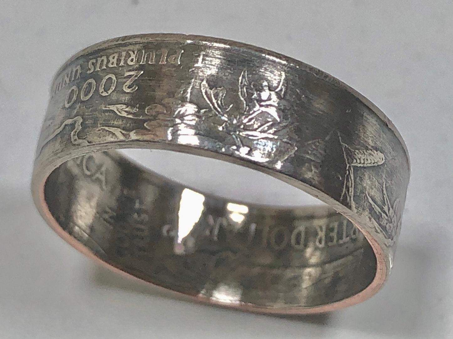 South Carolina Ring State Quarter Coin Ring - Hand Made