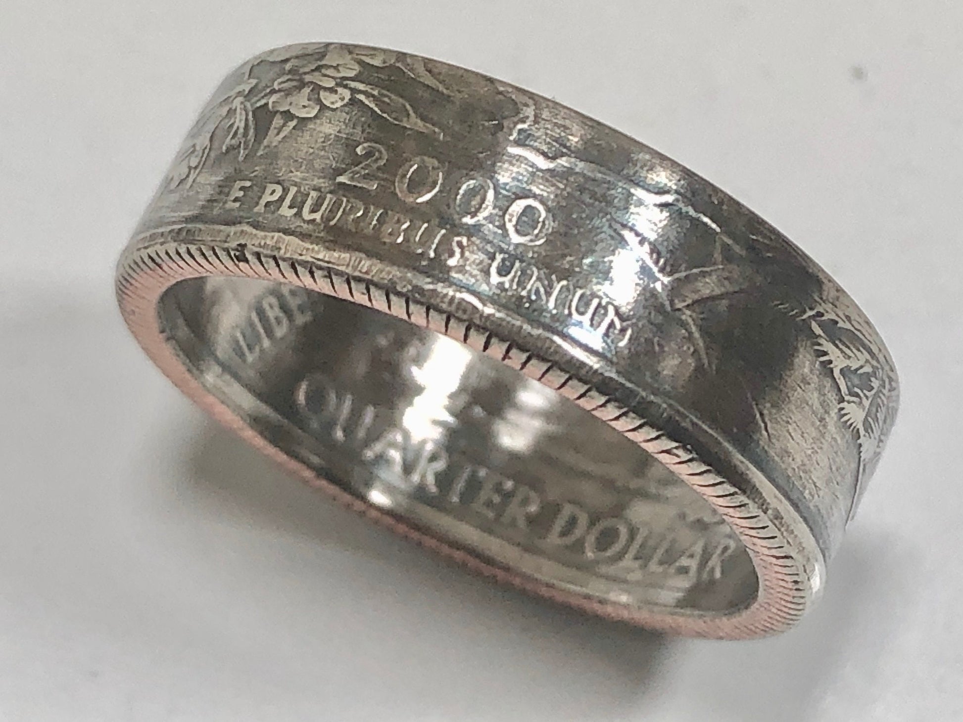 South Carolina Ring State Quarter Coin Ring - Hand Made