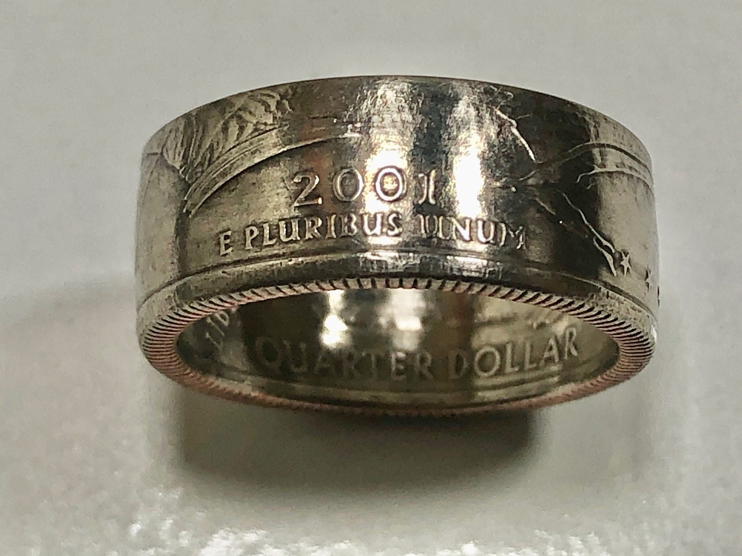New York Ring State Quarter Coin Ring Hand Made