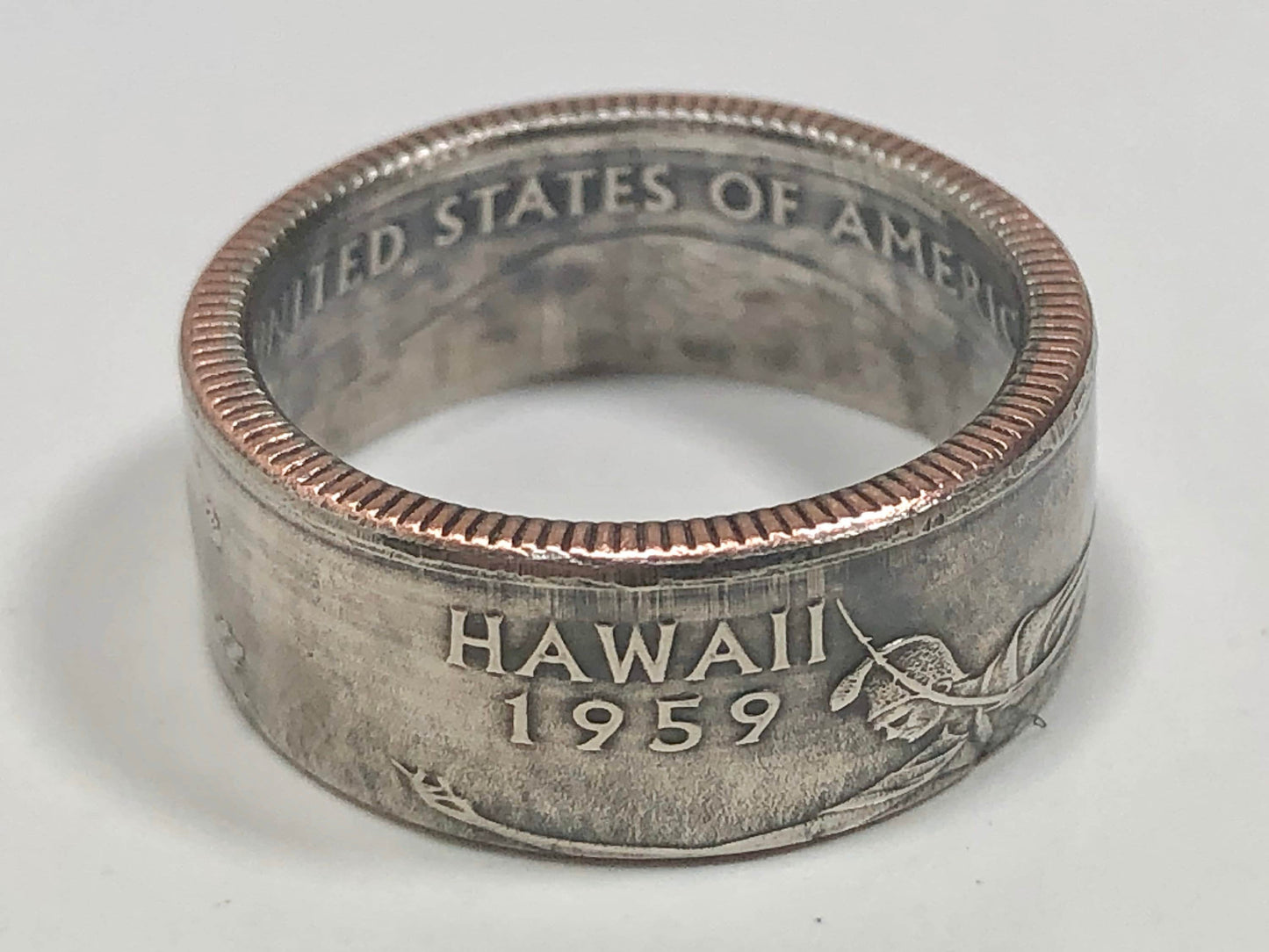 Hawaii Ring State Quarter Coin Ring Hand Made