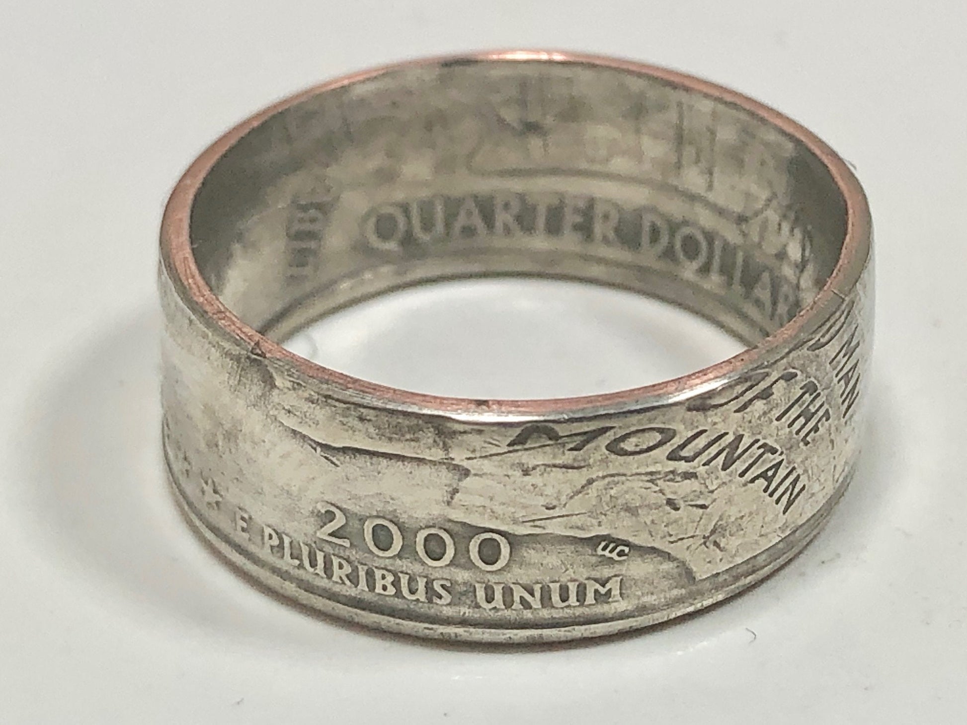 New Hampshire Ring State Quarter Coin Ring Hand Made