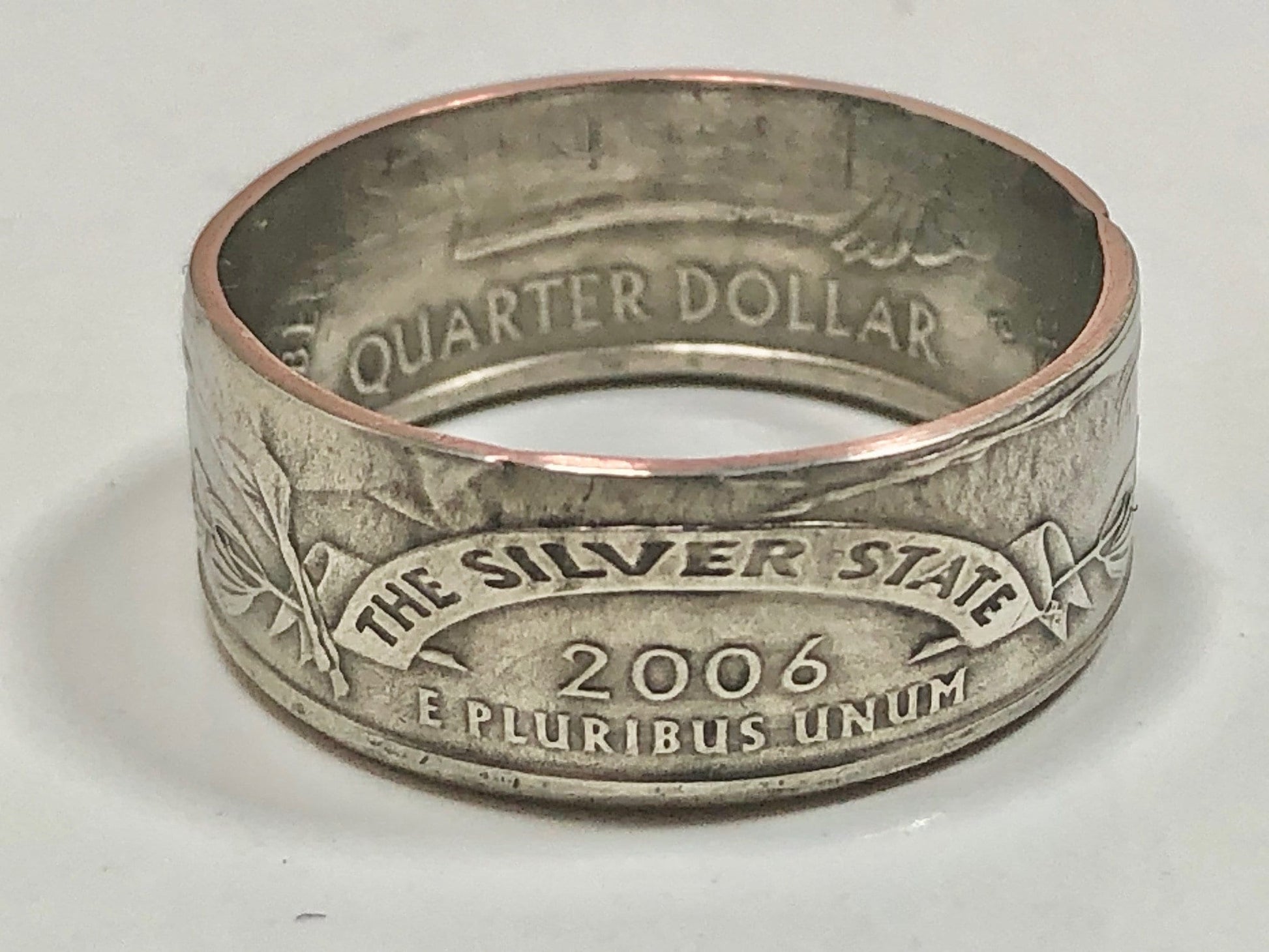 Nevada Ring State Quarter Coin Ring Hand Made