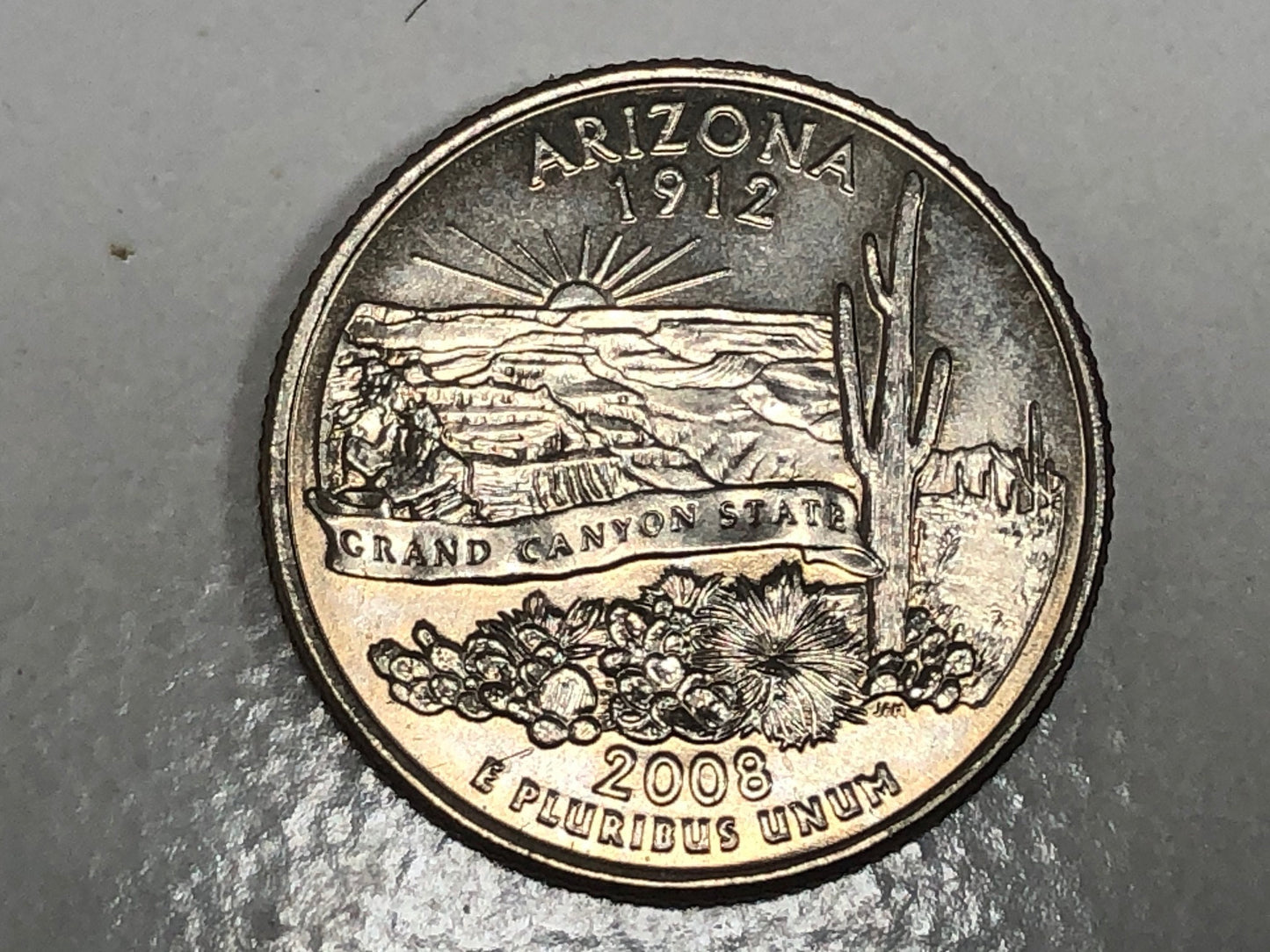Arizona Ring State Quarter Coin Ring
