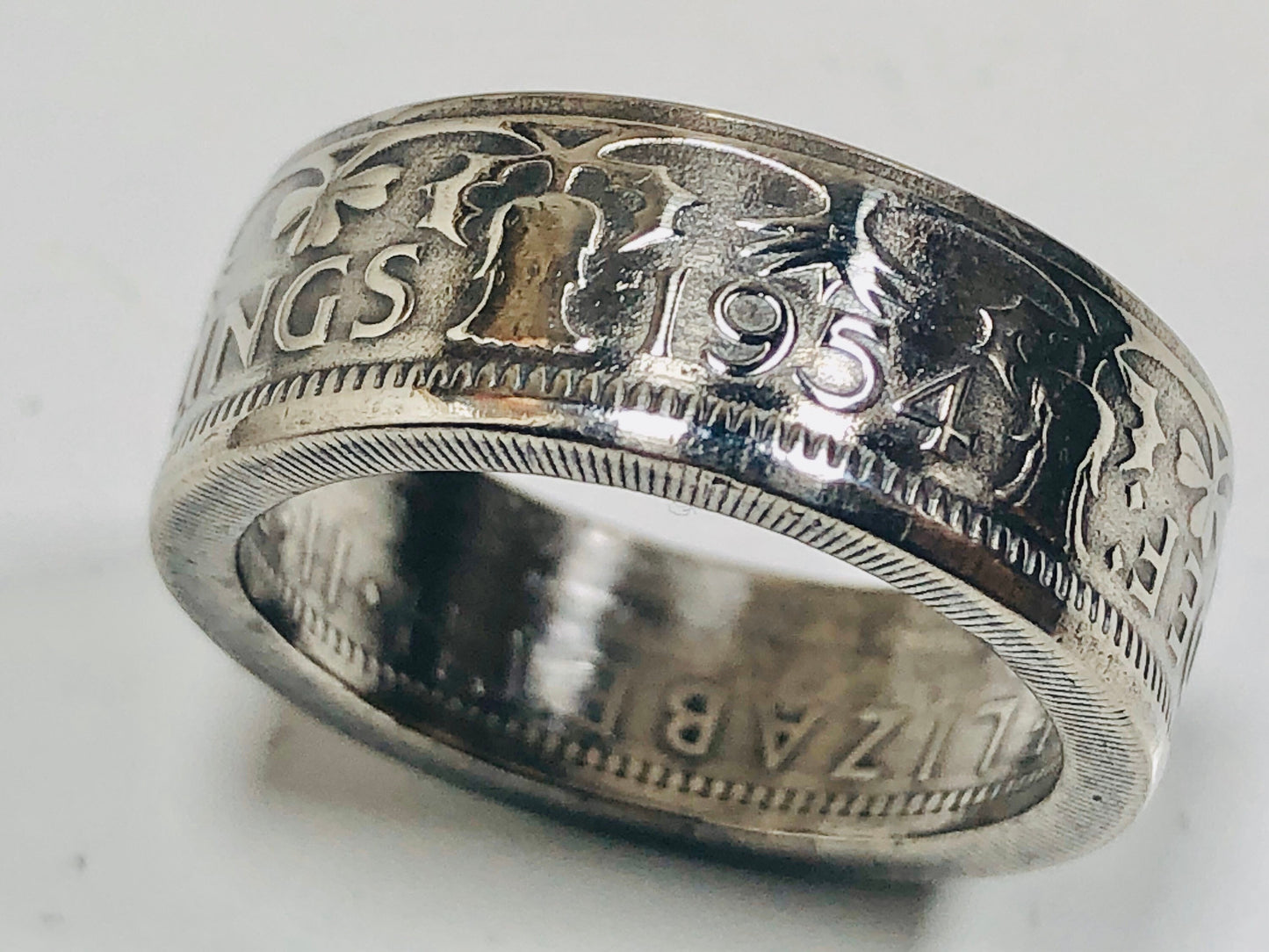 United Kingdom Ring Two Shilling Handmade Scotland Personal Jewelry Ring Gift For Friend Coin Ring Gift For Him Her World Coin Collector