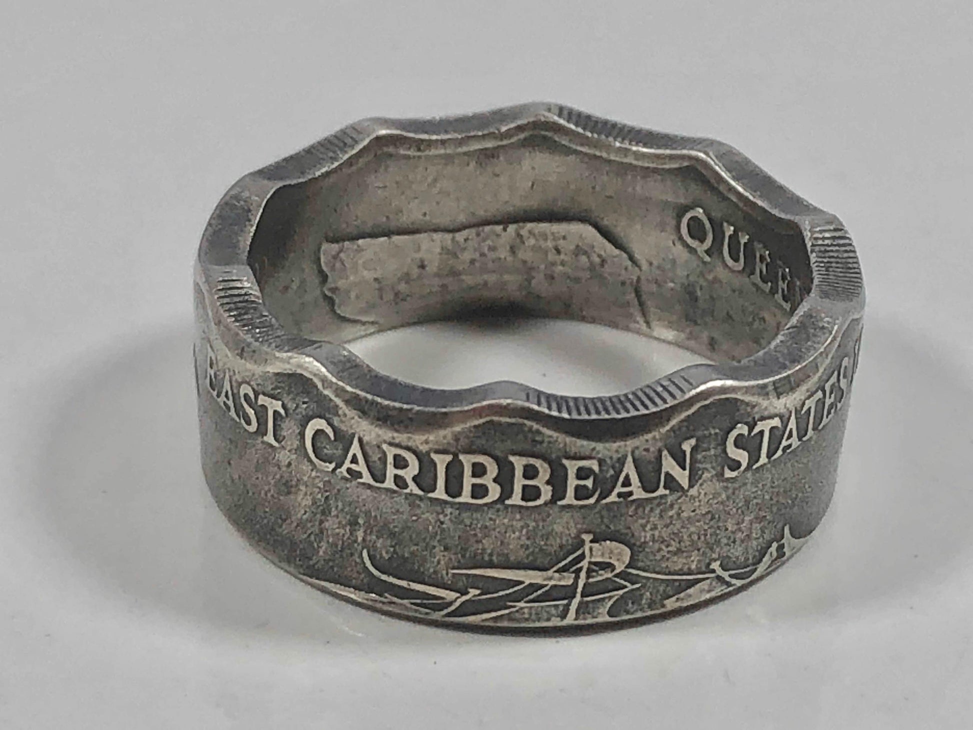 Eastern Caribbean Ring One Dollar Coin Ring Handmade Personal Jewelry Ring Gift For Friend Coin Ring Gift For Him Her World Coin Collector