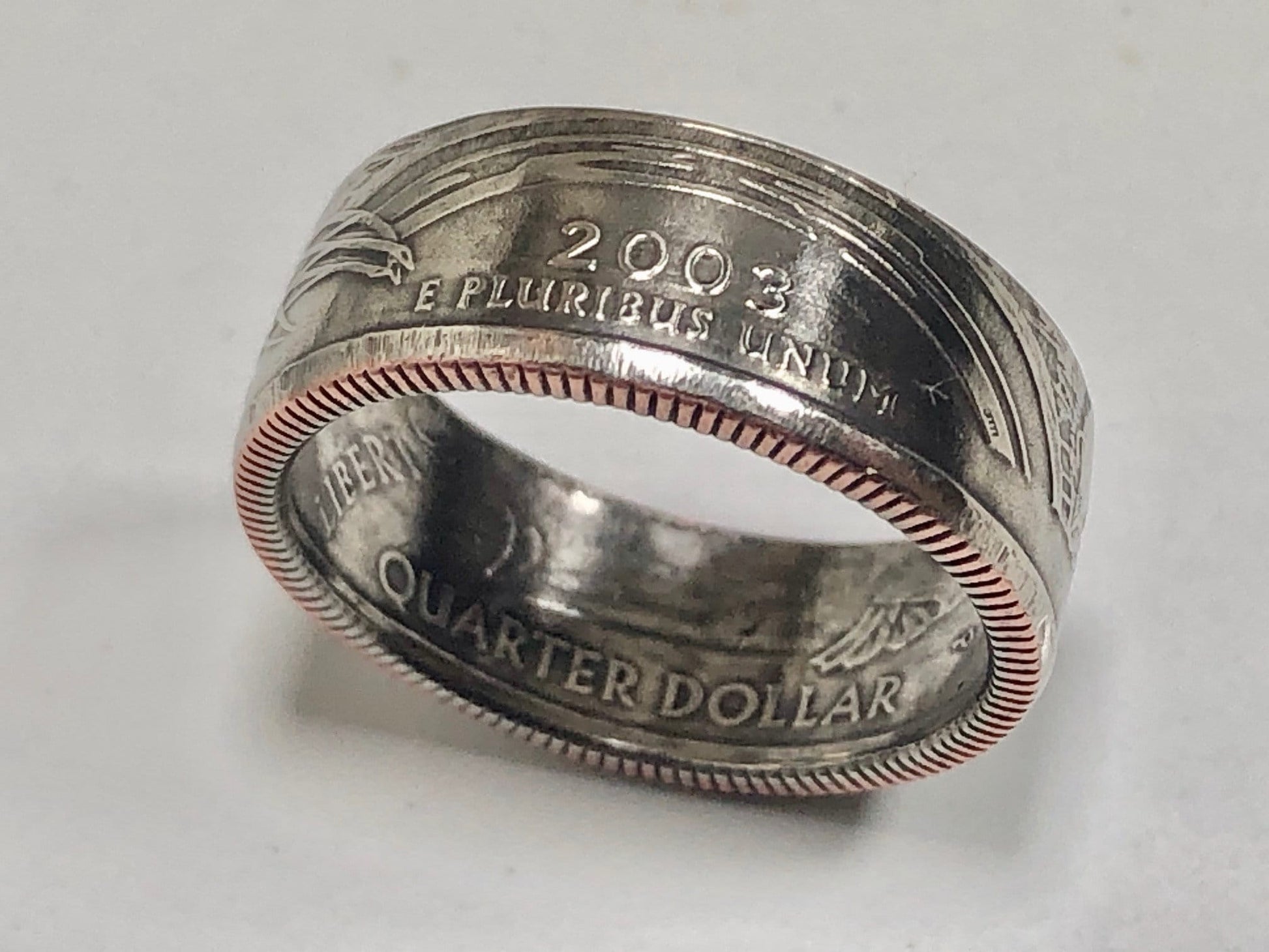 Arkansas Ring State Quarter Coin Ring HandMade