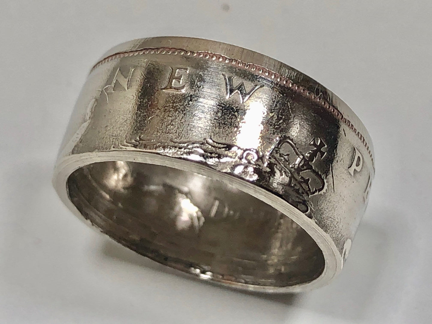 Britain Ring 10 New Pence England British Coin Ring Handmade Personal Jewelry Ring Gift For Friend Gift For Him Her World Coin Collector