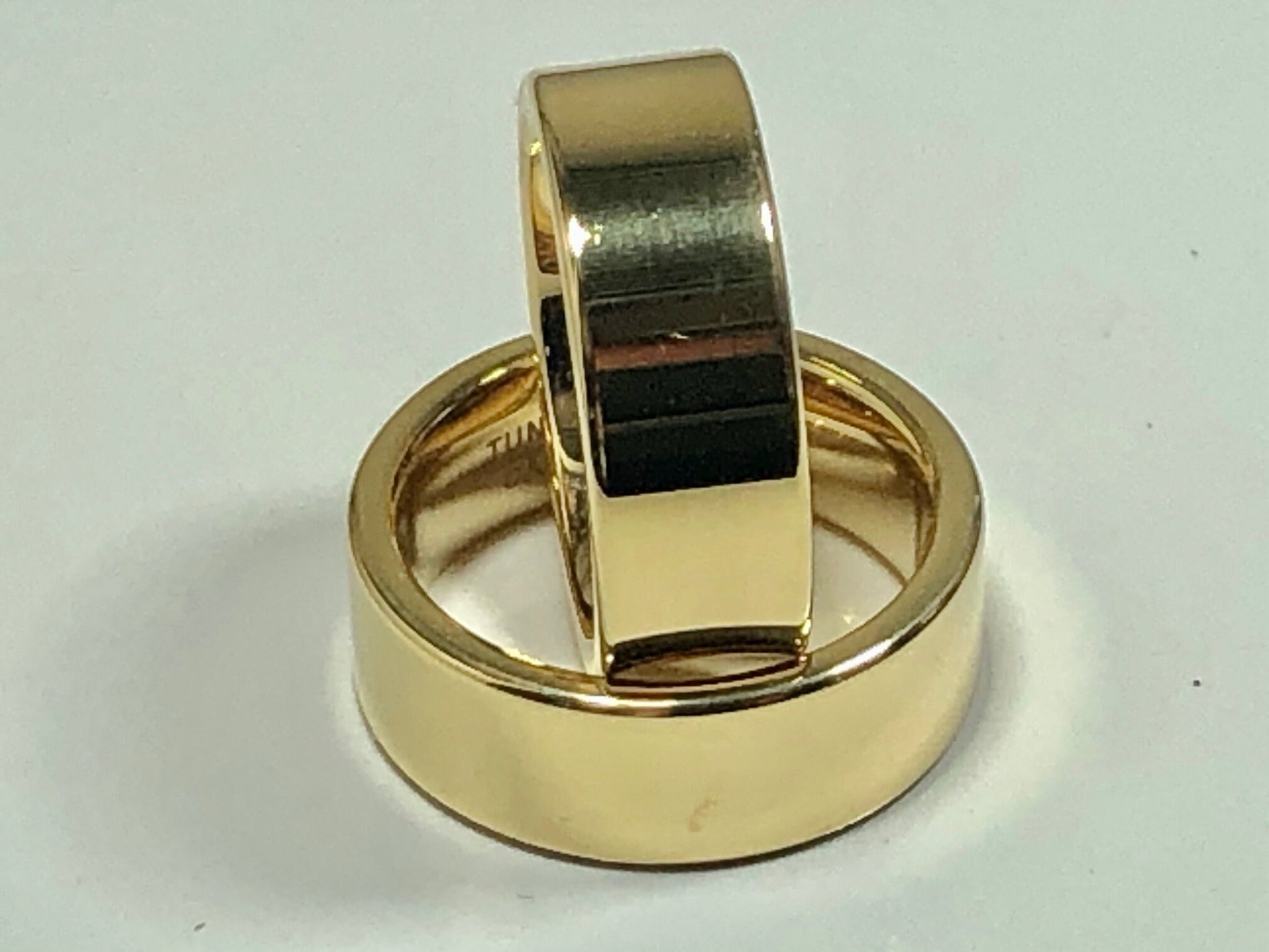 Tungsten Carbide Gold Ring Plated Simple Wedding Band For Men - Anniversary & Wedding - Friendship - Anytime, Best Friend