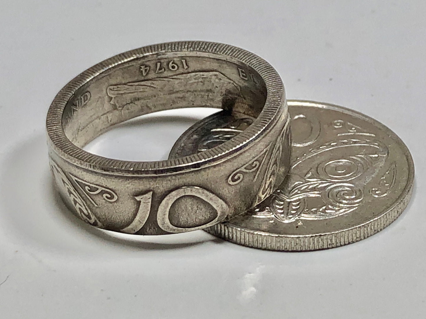 New Zealand Ring 10 Cent Coin Ring Handmade Personal Charm Jewelry Ring Gift For Friend Coin Ring Gift For Him Her World Coin Collector