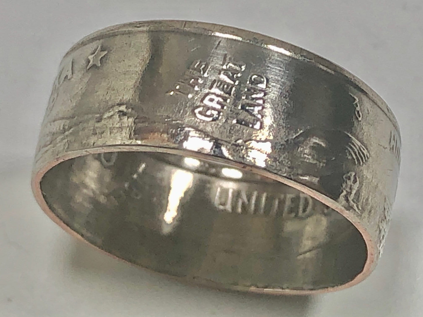 Alaska Ring - USA United States State Quarter Coin Ring - Handmade