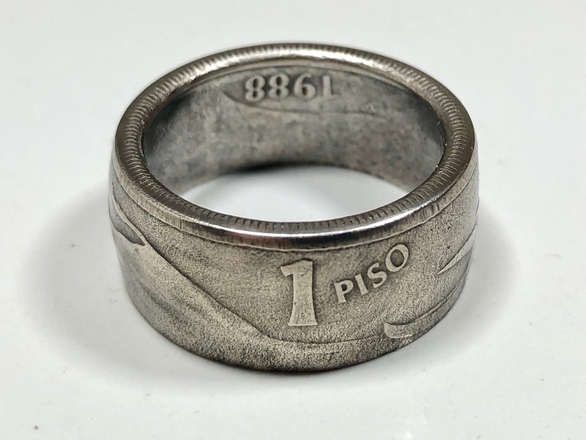 Philippines 1 Piso Philippine Coin Ring Handmade Jewelry Gift For Friend Coin Ring Gift For Him Her World Coins Collector