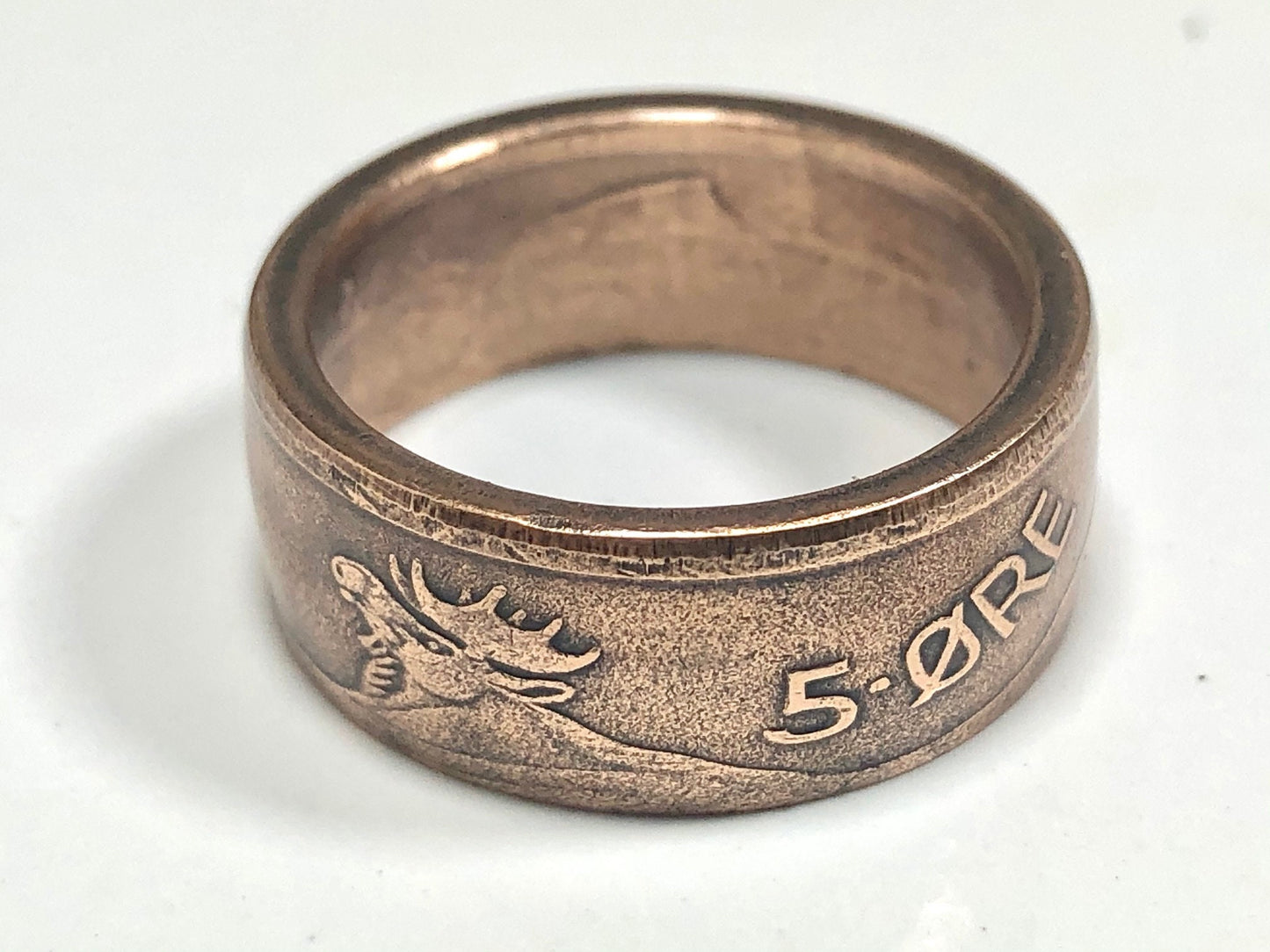 Norway 5 Ore Norwegian Coin Ring Handmade Personal Jewelry Ring Gift For Friend Coin Ring Gift For Him Her World Coin Collector