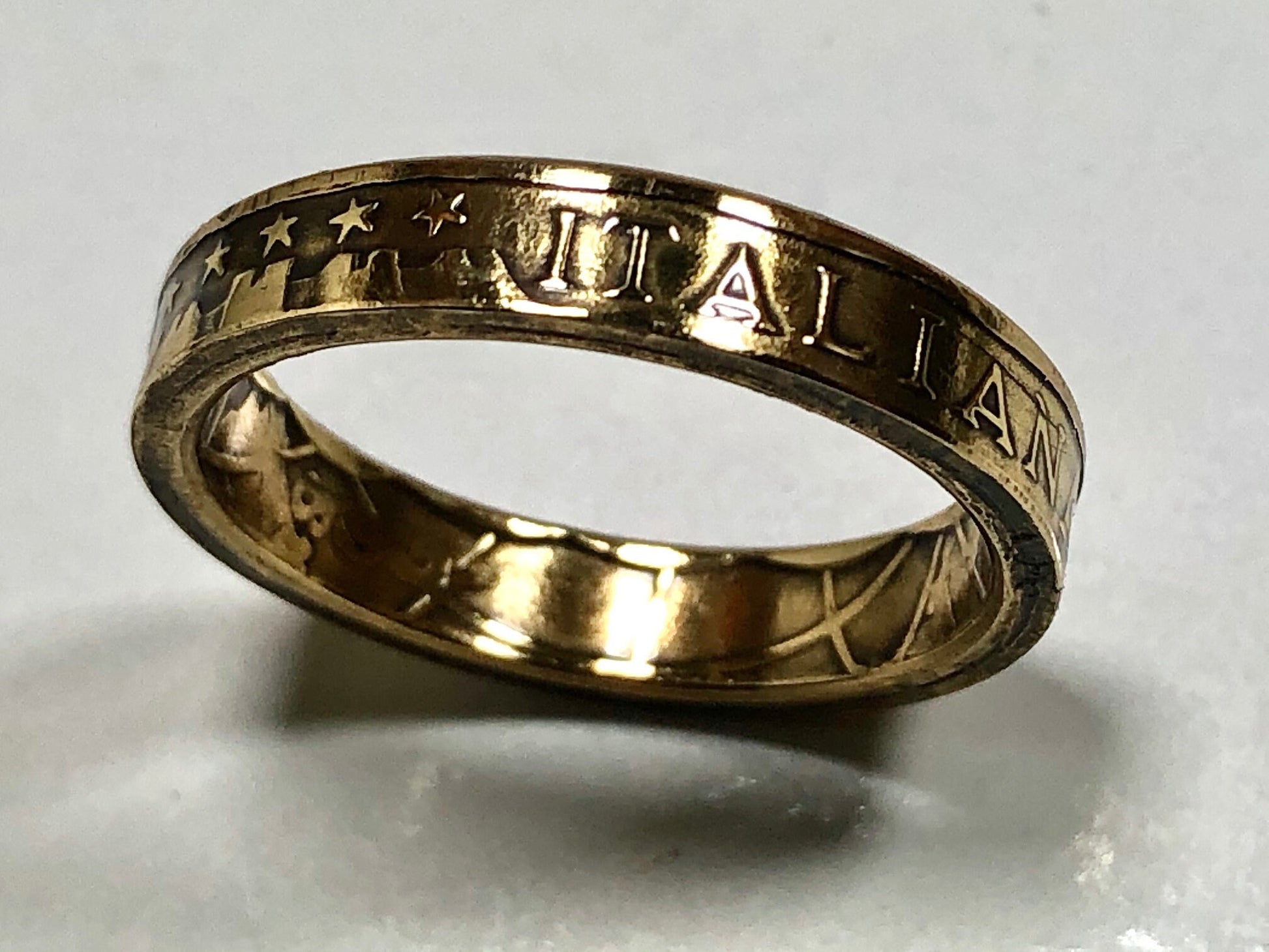 Italy Coin Ring Italian Vintage 1000 Lire Ring Handmade Personal Custom Ring Gift For Friend Coin Ring Gift For Him Her World Coin Collector