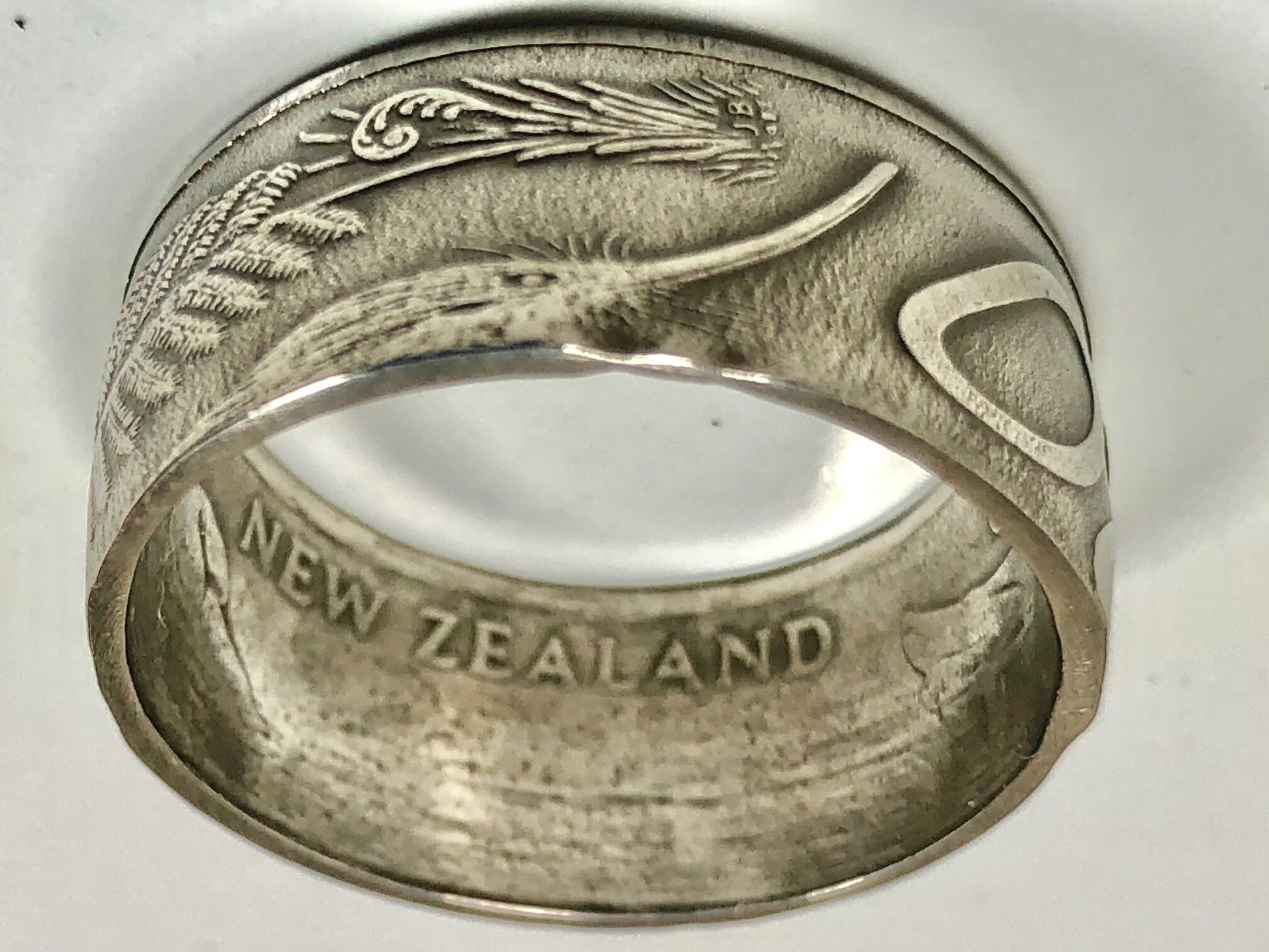 New Zealand Ring 20 Cent Coin Ring Handmade Personal Charm Jewelry Ring Gift For Friend Coin Ring Gift For Him Her World Coin Collector