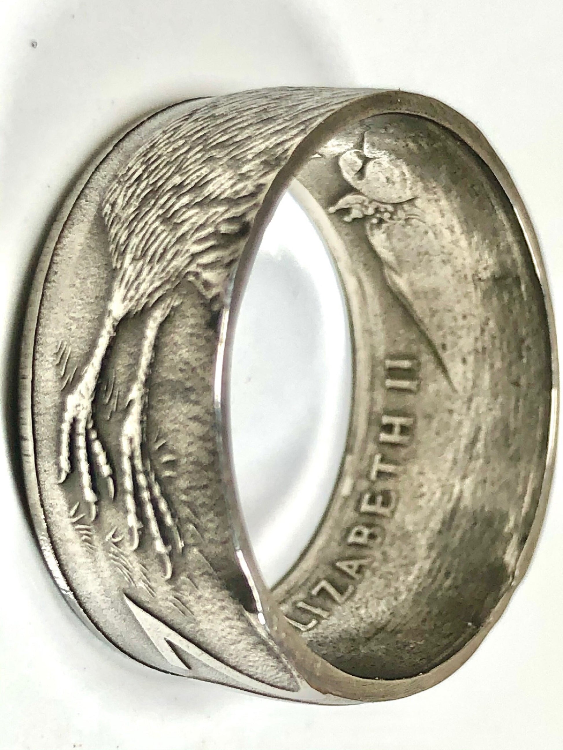 New Zealand Ring 20 Cent Coin Ring Handmade Personal Charm Jewelry Ring Gift For Friend Coin Ring Gift For Him Her World Coin Collector