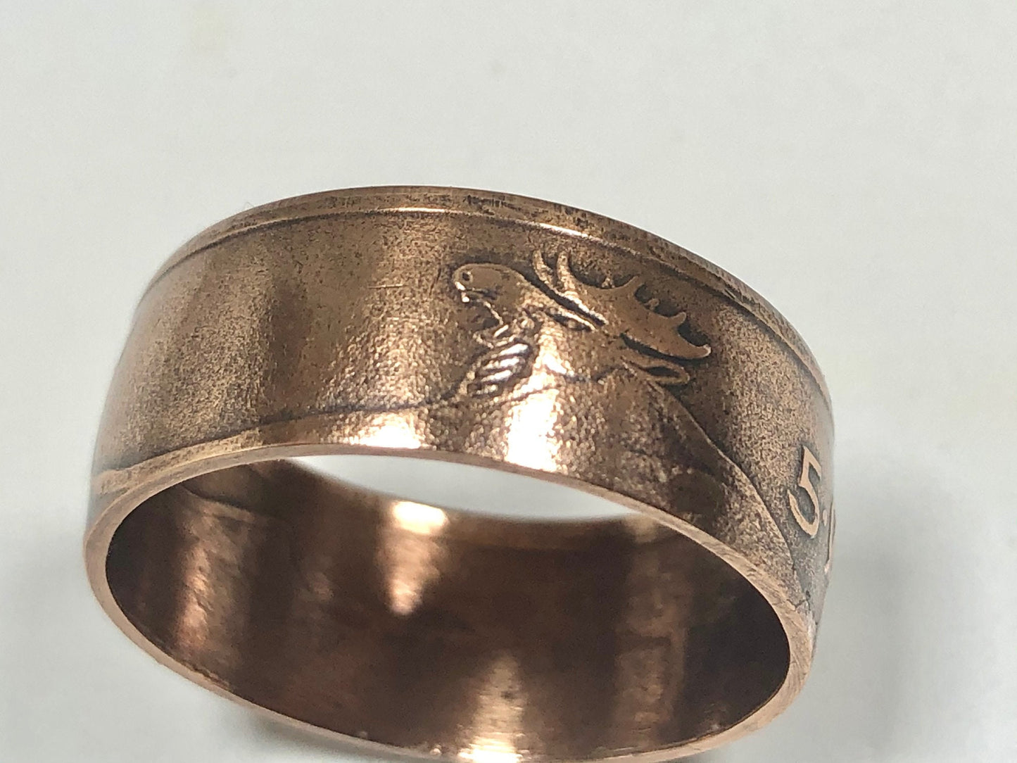 Norway 5 Ore Norwegian Coin Ring Handmade Personal Jewelry Ring Gift For Friend Coin Ring Gift For Him Her World Coin Collector