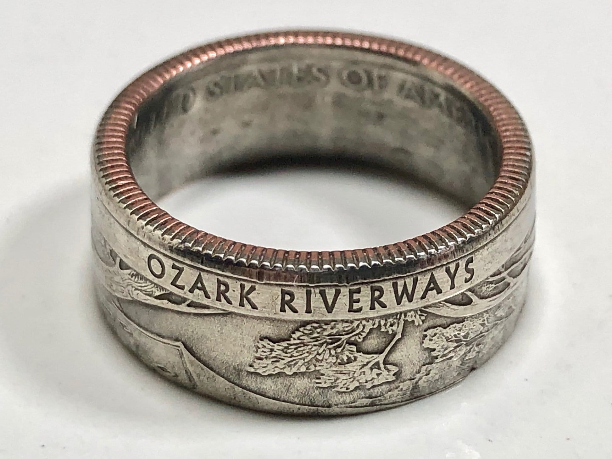 USA Ring Missouri Ozark National Scenic Riverways Quarter Coin Ring