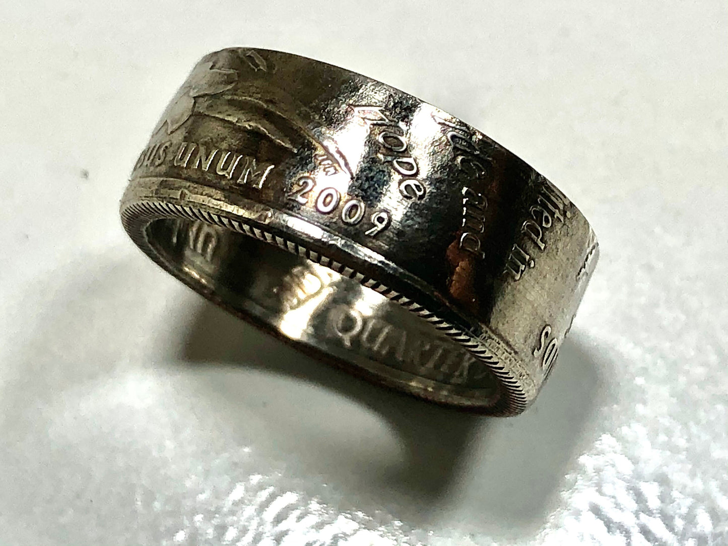 USA Ring U.S. Virgin Islands Quarter Coin Ring