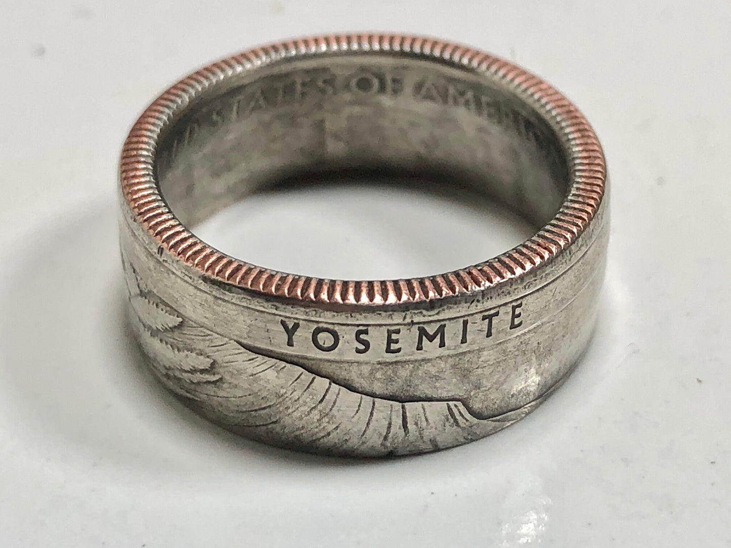 USA Ring California Yosemite National Park Quarter Coin Ring