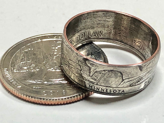 USA Ring Minnesota Voyageurs National Park Quarter Coin Ring