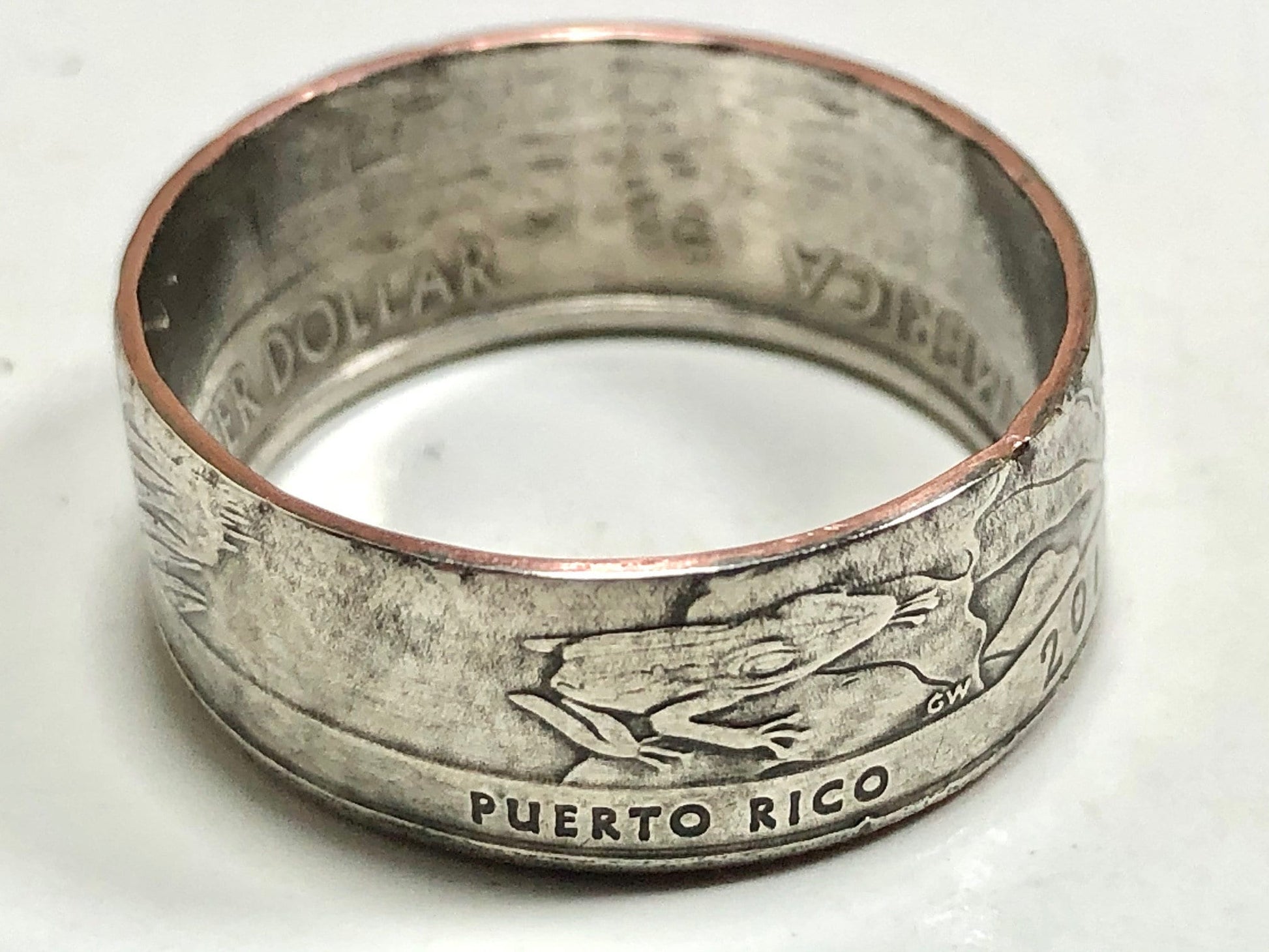 USA Ring Puerto Rico El Yunque National Forest Quarter Coin Ring