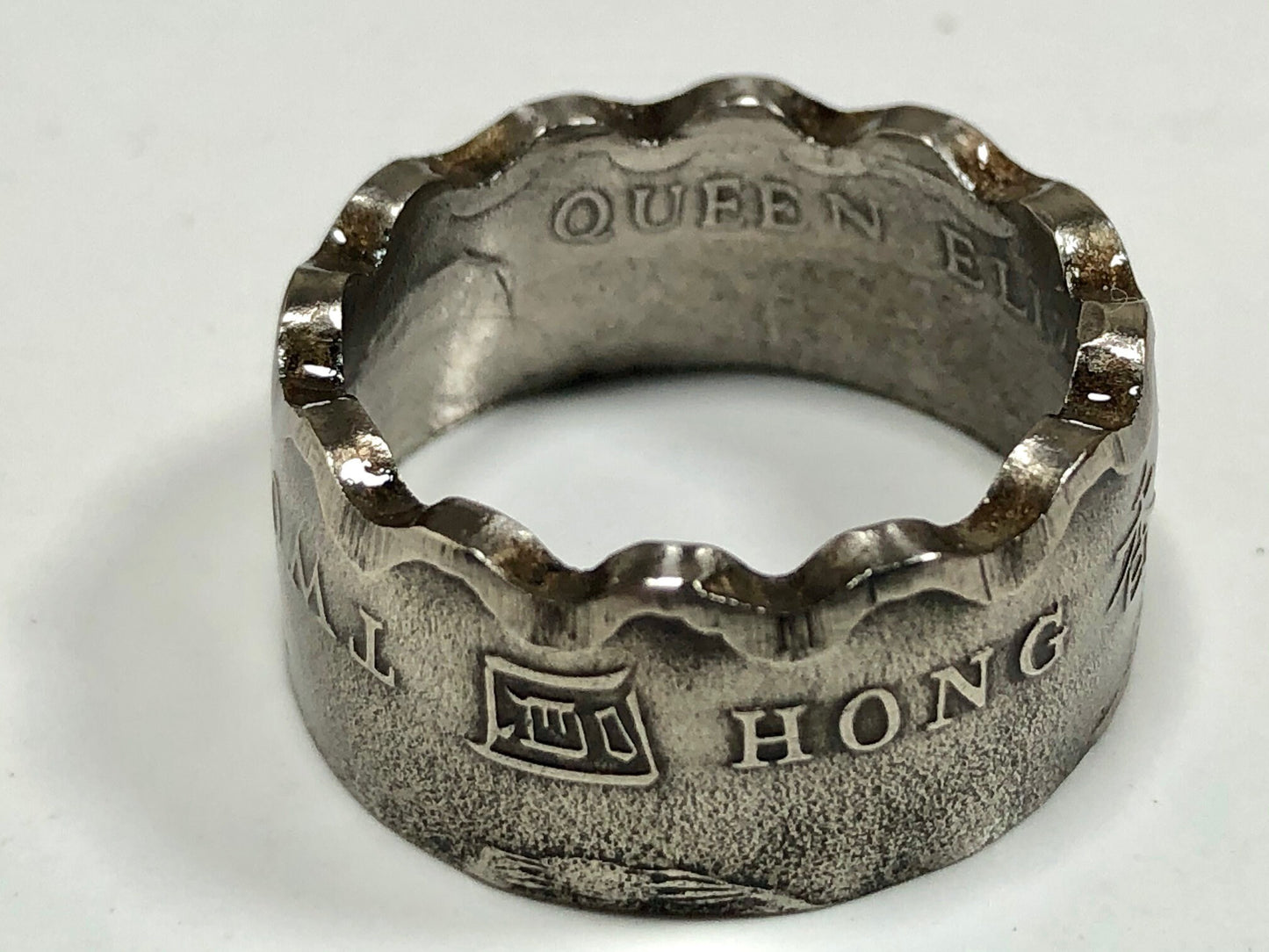 Hong Kong Ring 2 Dollar China Coin Ring Handmade Personal Jewelry Charm Ring Gift For Friend Coin Ring Gift For Him Her World Coin Collector