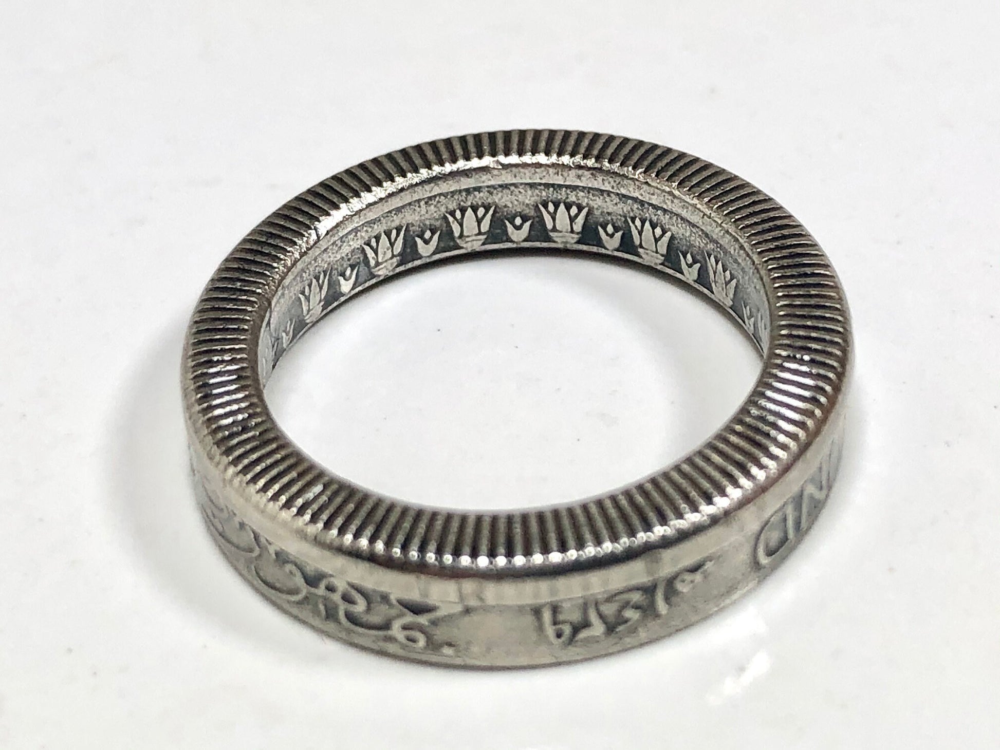 Egypt Coin Ring Egyptian 1 Pound Handmade Personal Custom Charm Ring Gift For Friend Coin Ring Gift For Him Her World Coin Collector