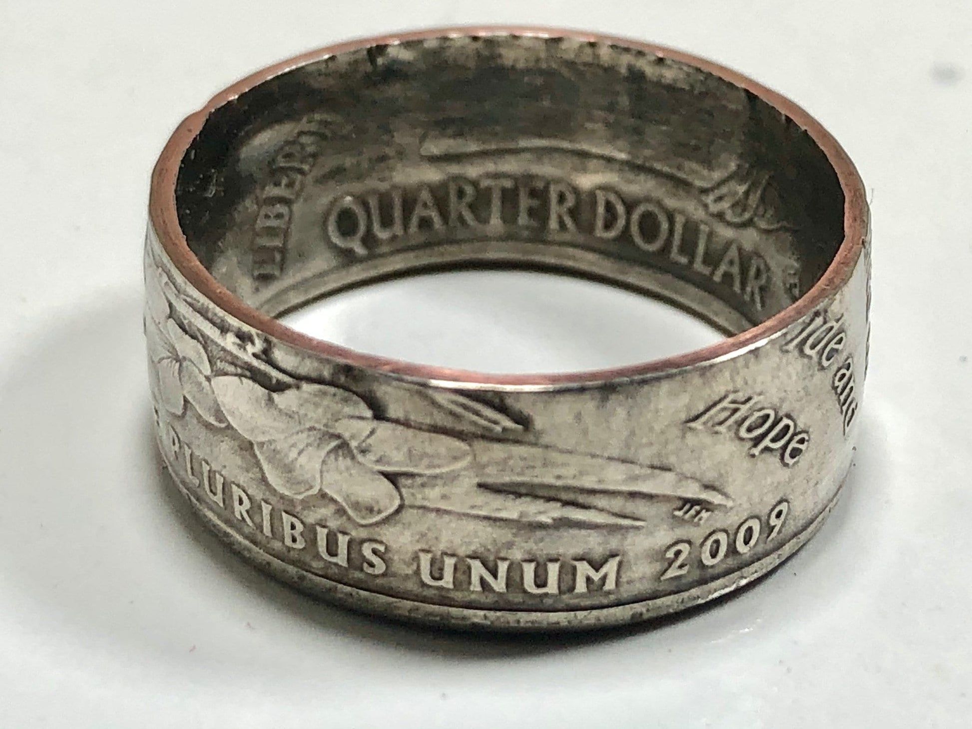 USA Ring U.S. Virgin Islands Quarter Coin Ring