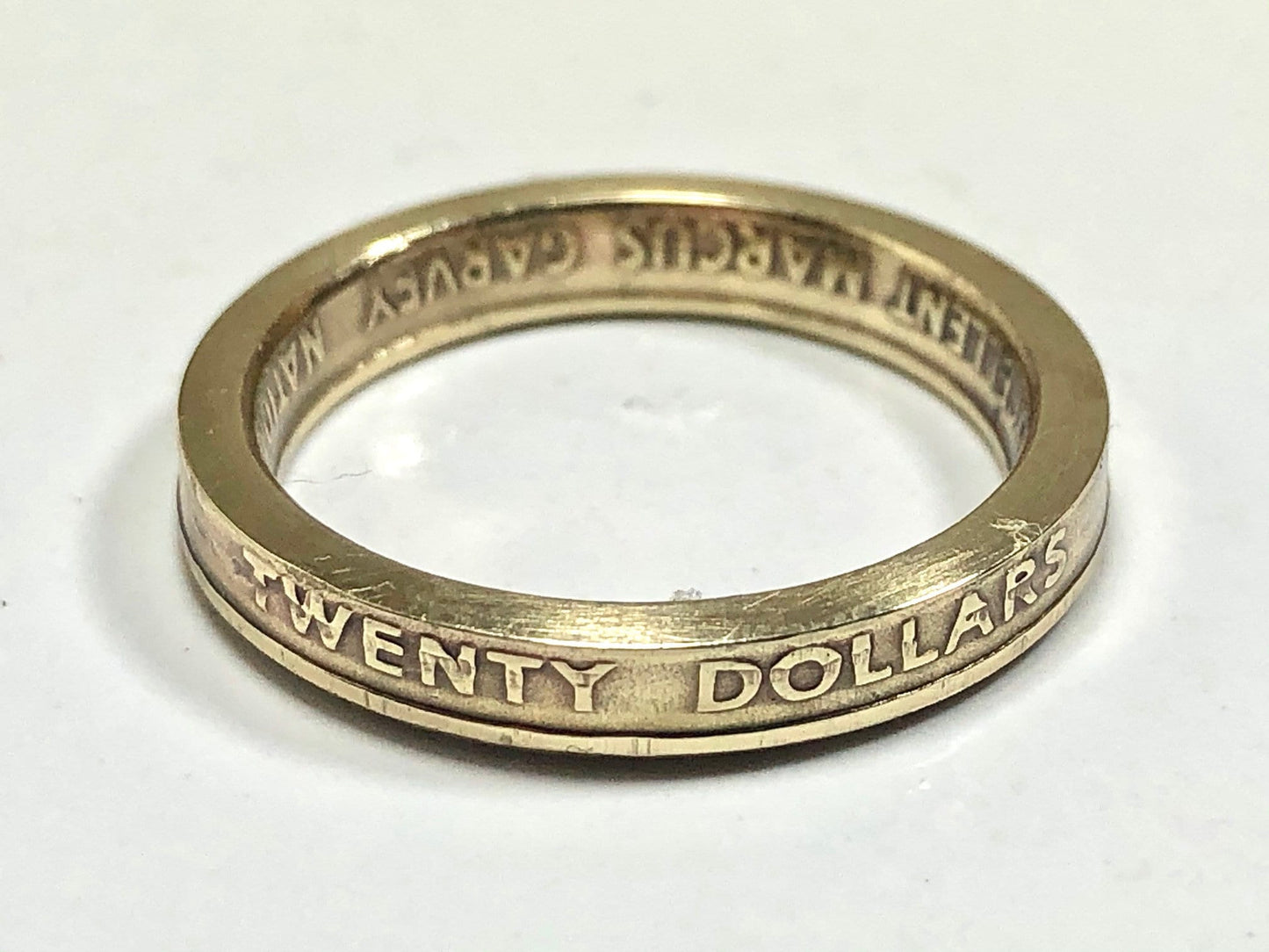 Jamaica Coin Ring Jamaican Twenty Dollar Handmade Personal Jewelry Ring Gift For Friend Coin Ring Gift For Him Her World Coin Collector