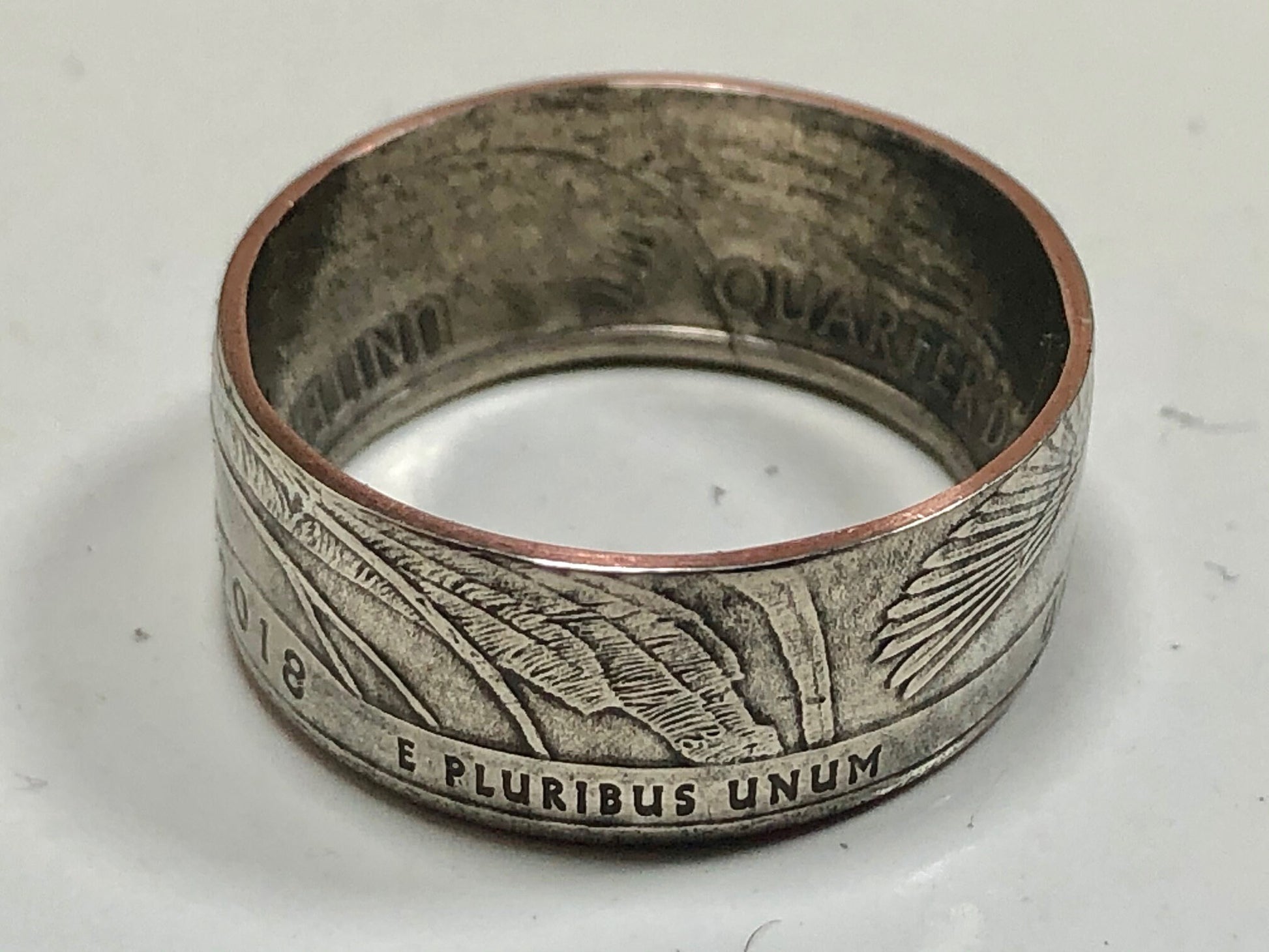 USA Ring Georgia Cumberland Island Quarter Coin Ring
