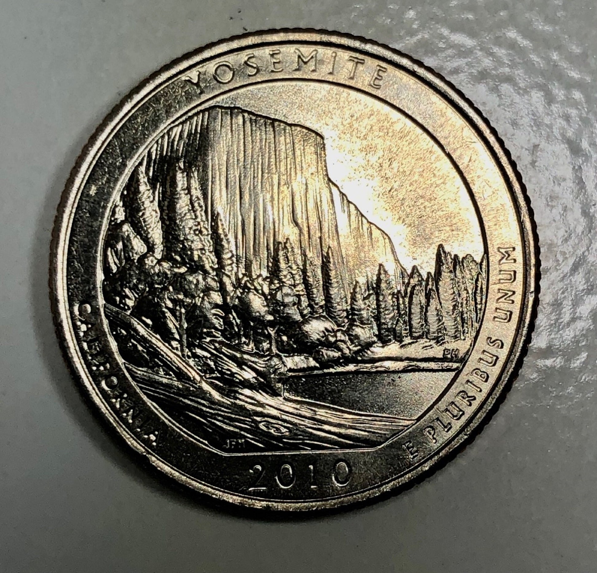 USA Ring California Yosemite National Park Quarter Coin Ring