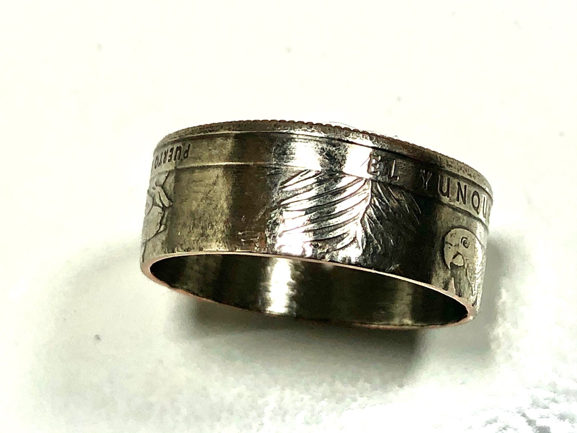 USA Ring Puerto Rico El Yunque National Forest Quarter Coin Ring