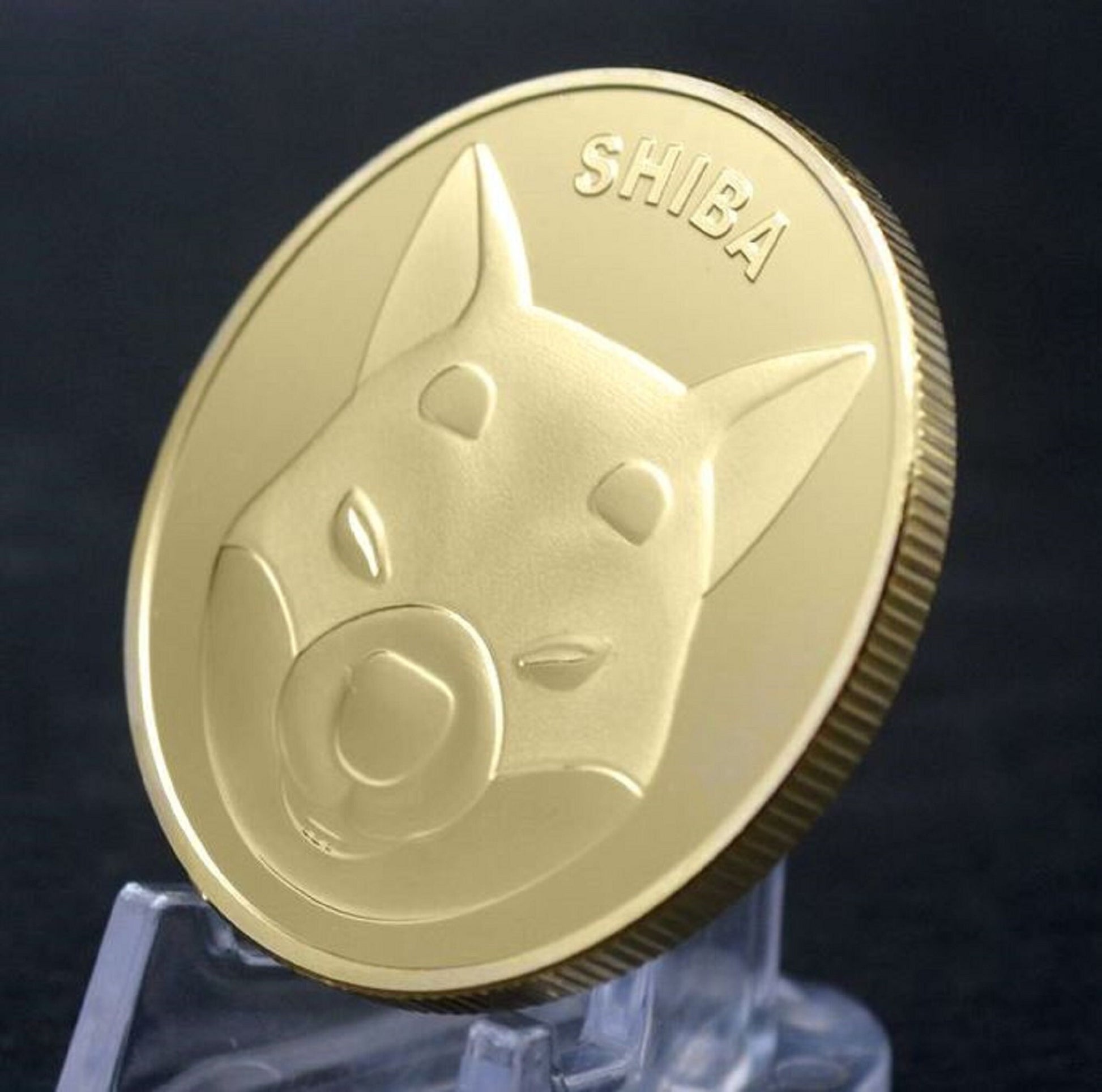 SHIB Shiba Crypto Currency Keychain - Metal Crypto Coins - Cryptocurrency - Collectable - Souvenir - Token - Shiba to the Moon!