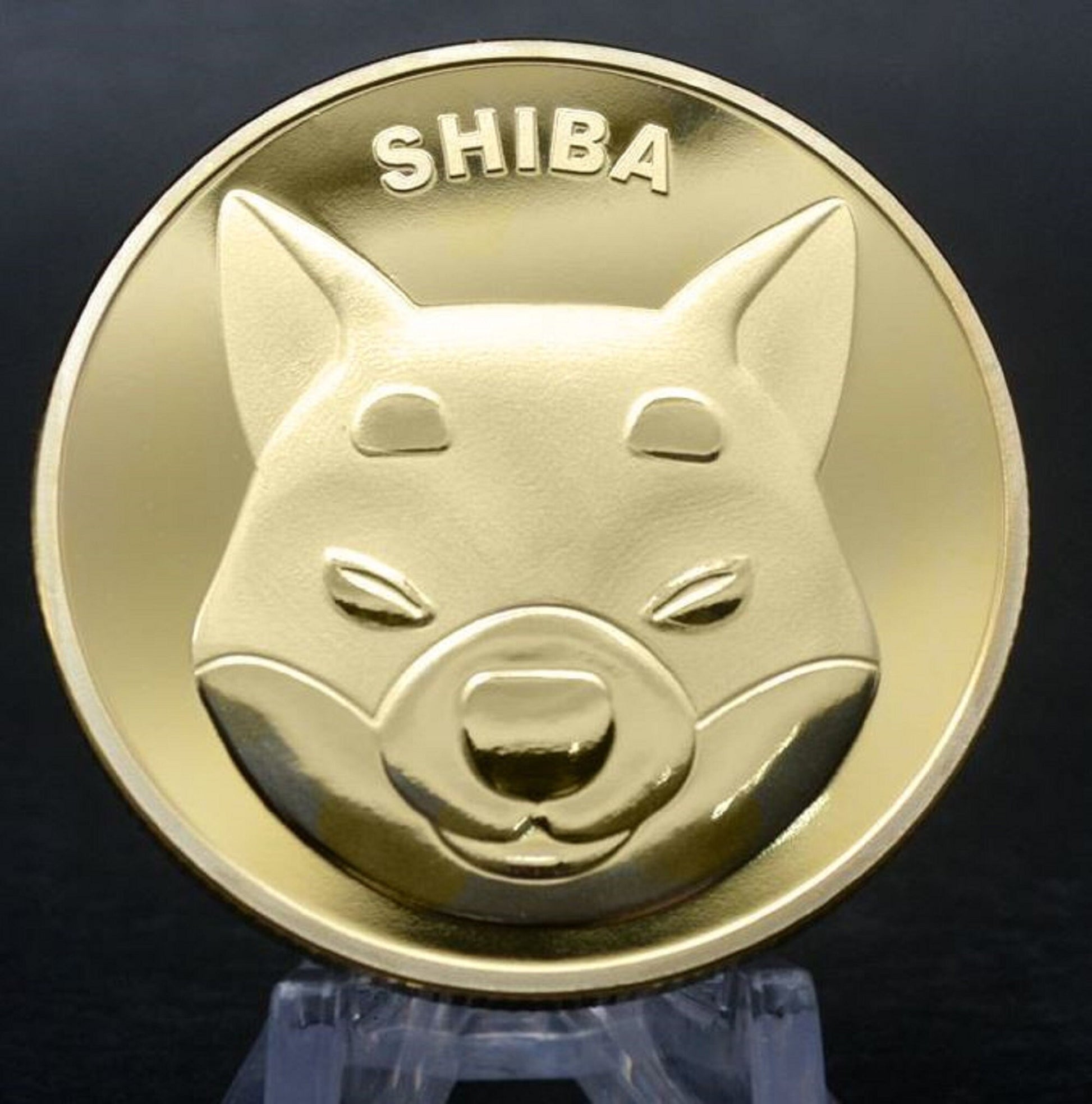 SHIB Shiba Crypto Currency Keychain - Metal Crypto Coins - Cryptocurrency - Collectable - Souvenir - Token - Shiba to the Moon!