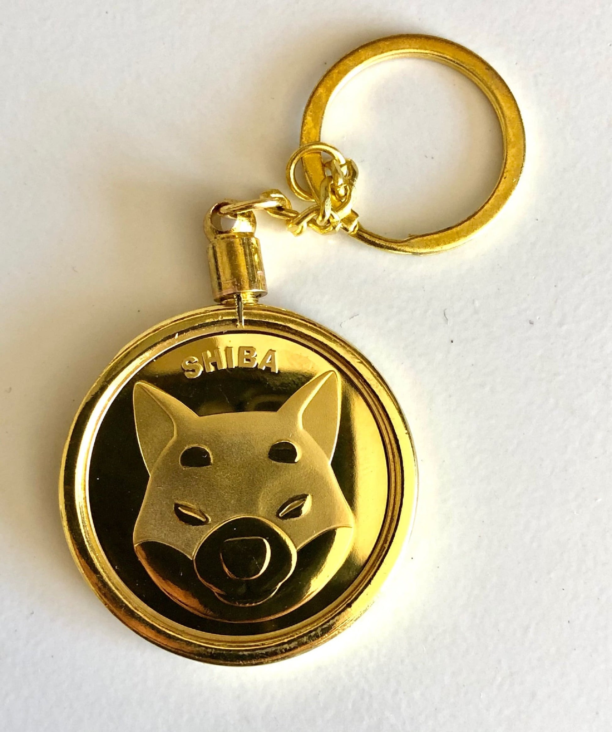 SHIB Shiba Crypto Currency Keychain - Metal Crypto Coins - Cryptocurrency - Collectable - Souvenir - Token - Shiba to the Moon!