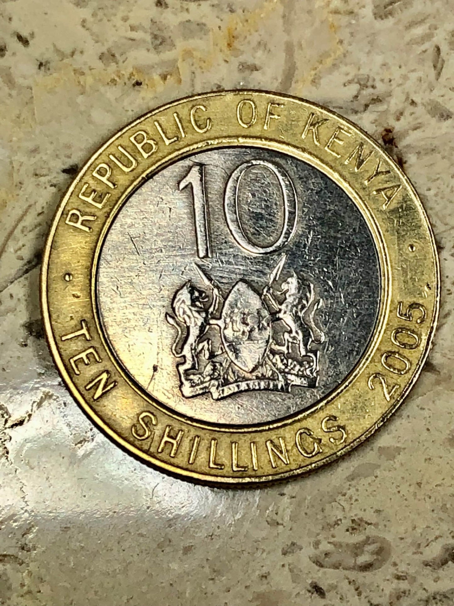 Republic of Kenya Ring Vintage Kenyan 10 Shilling Ring Handmade Jewelry Gift For Friend Coin Ring Gift For Him Her World Coin Collector