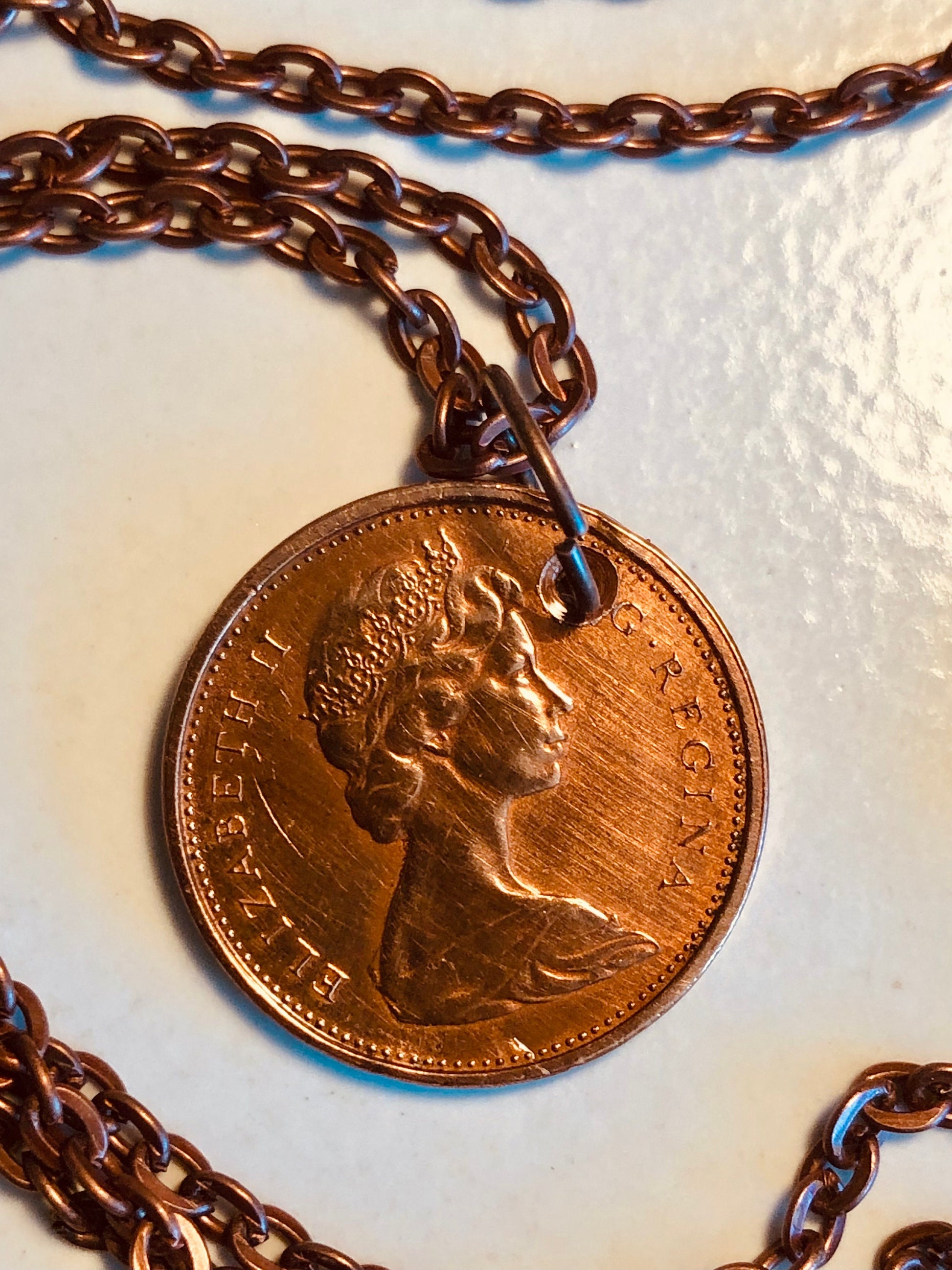 Canada Penny Coin Pendant One Cent Canadian Personal Necklace Vintage Handmade Jewelry Gift Friend Charm For Him Her World Coin Collector