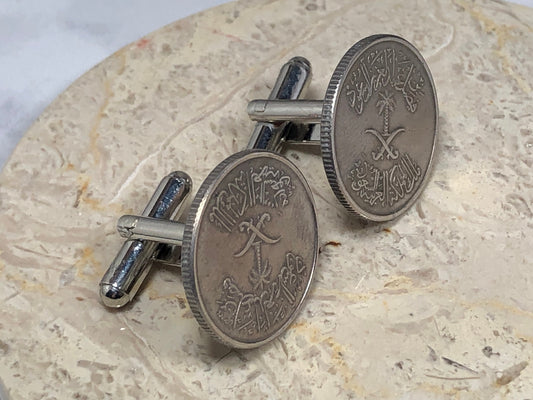 Asia Coin Cufflinks Asian Custom Made Rare Coins Vintage Handmade Jewelry Gift Friend Charm For Him Her World Coin Collector