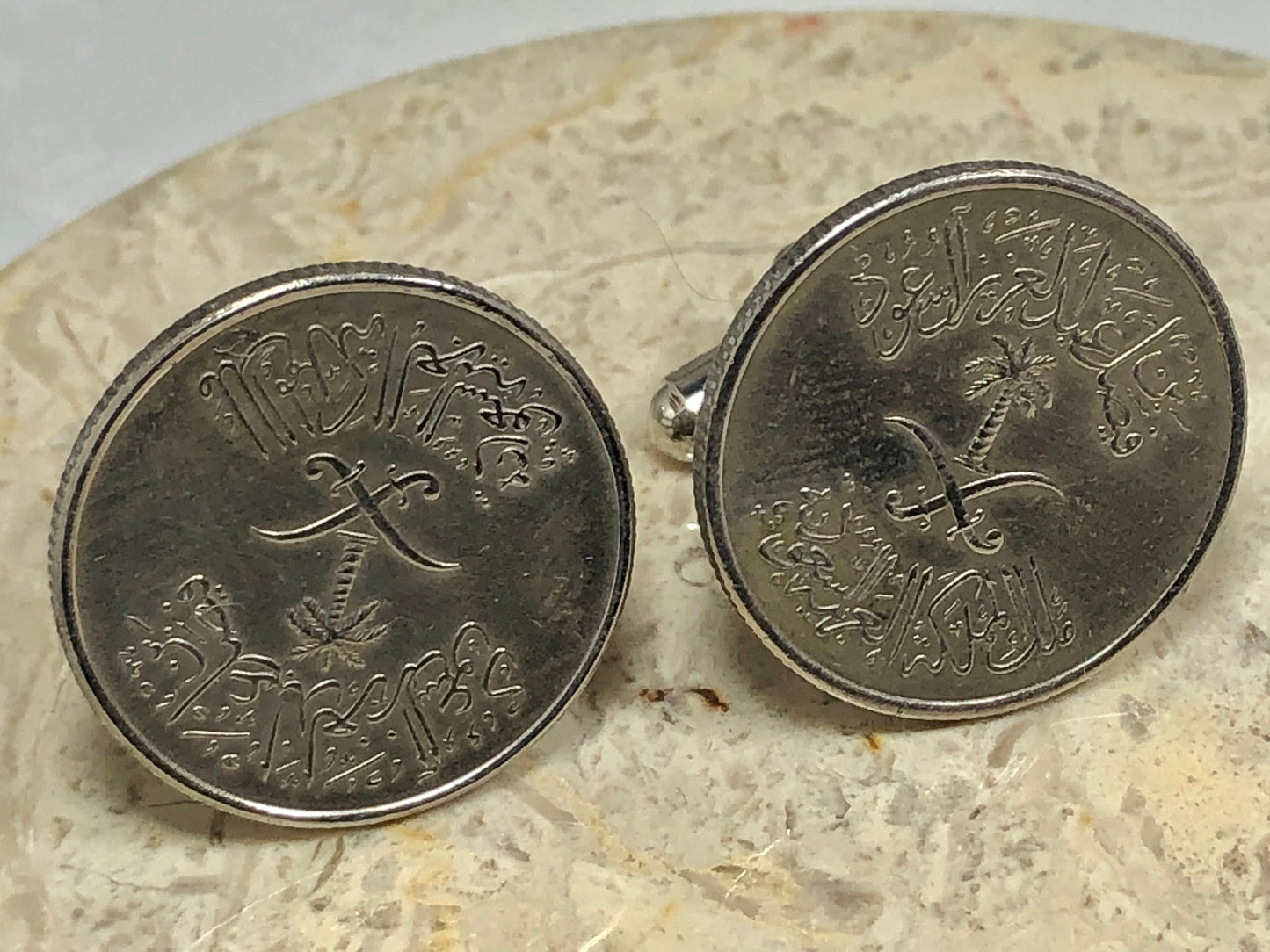 Asia Coin Cufflinks Asian Custom Made Rare Coins Vintage Handmade Jewelry Gift Friend Charm For Him Her World Coin Collector