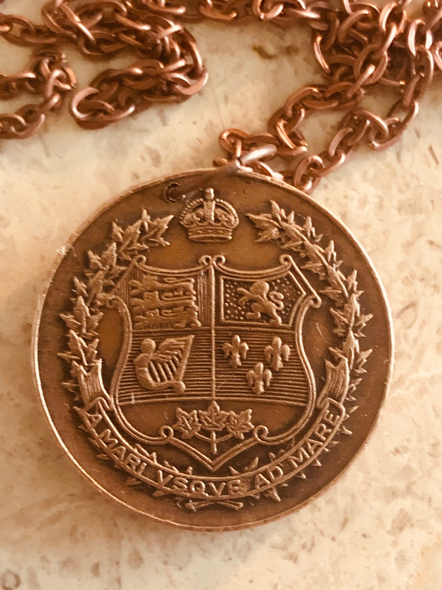 Canada Confederation Coin Necklace Pendant 1867 - 1927 Personal Vintage Handmade Jewelry Gift Friend Charm For Him Her World Coin Collector