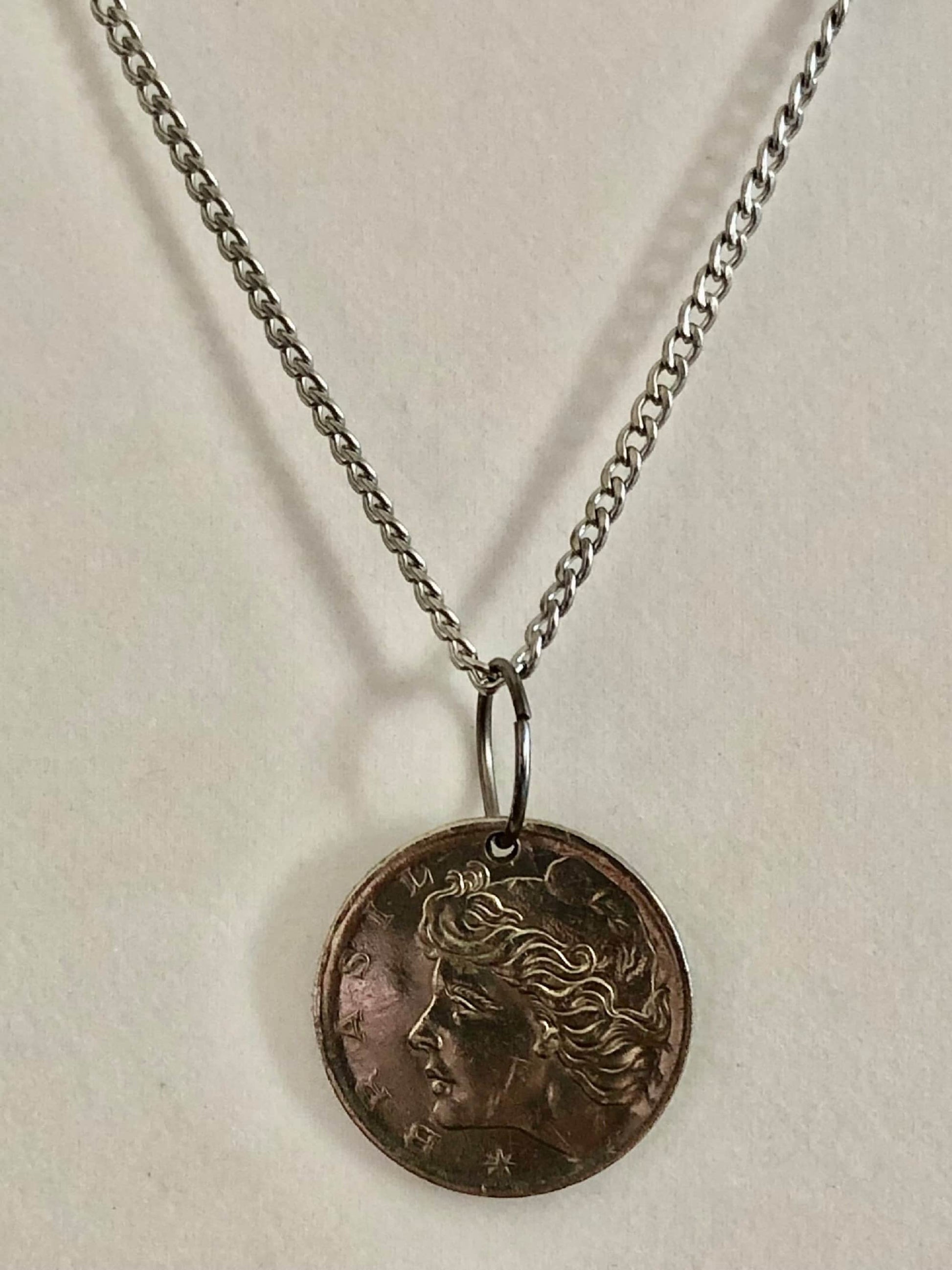 Brazil Coin Necklace - 1 Cruzeiro - 1970 Brazilian Pendant Custom Made Vintage & Rare coins - Coin Enthusiast Handmade