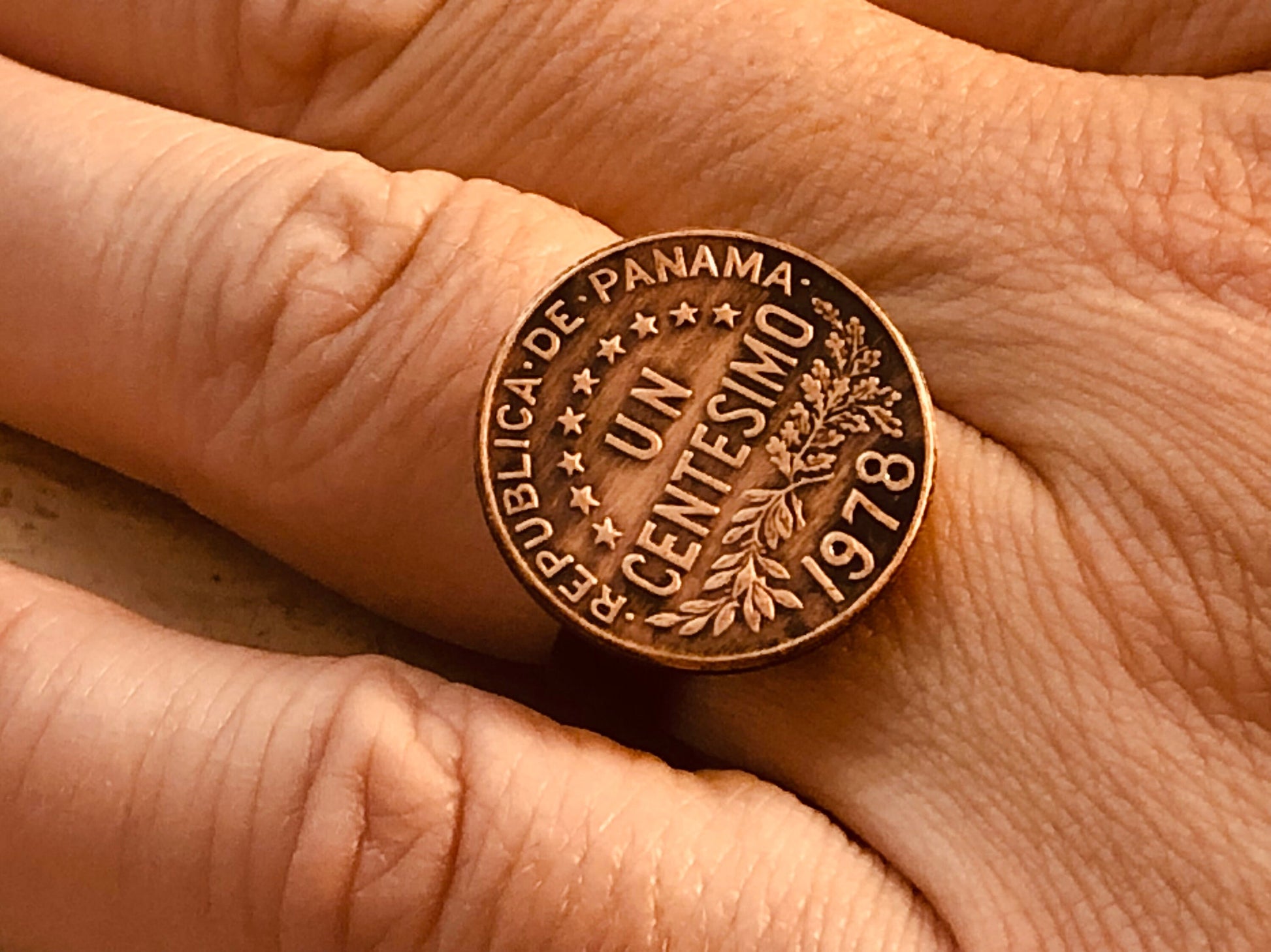 Panama Coin Ring One Centesimo Panamanian One Cent Adjustable Custom Vintage and Rare Coins Coin Enthusiast - Handmade