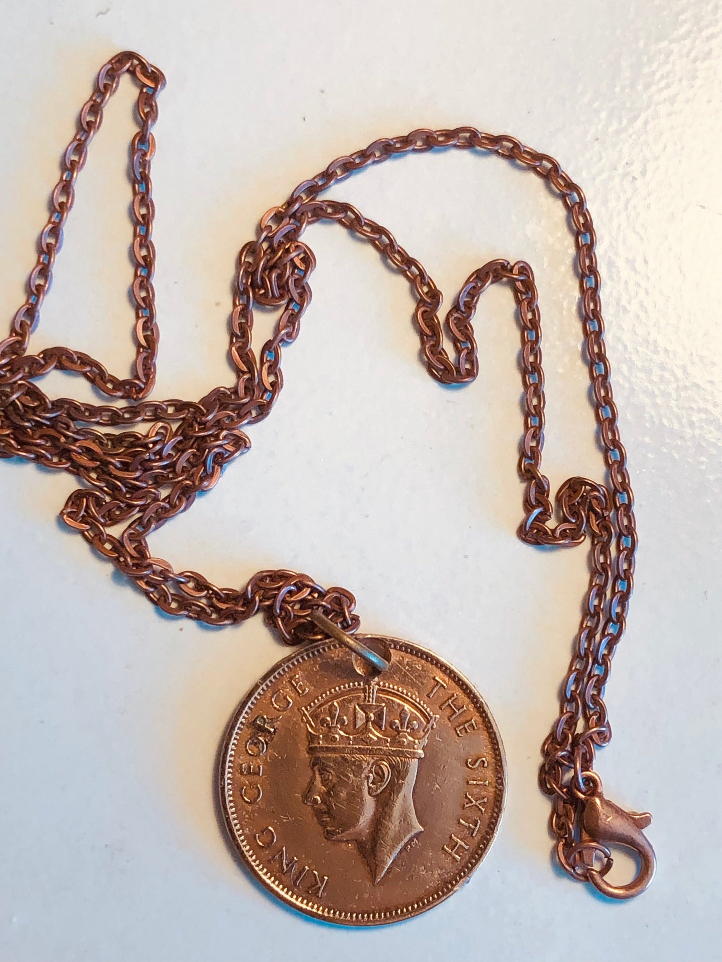 British Honduras 1951 Coin Pendant Necklace One Cent Custom Personal Handmade Jewelry Gift Friend Charm For Him Her World Coin Collector