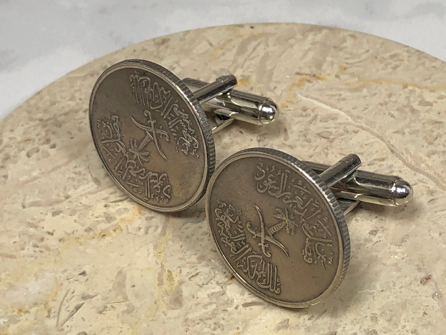 Asia Coin Cufflinks Asian Custom Made Rare Coins Vintage Handmade Jewelry Gift Friend Charm For Him Her World Coin Collector