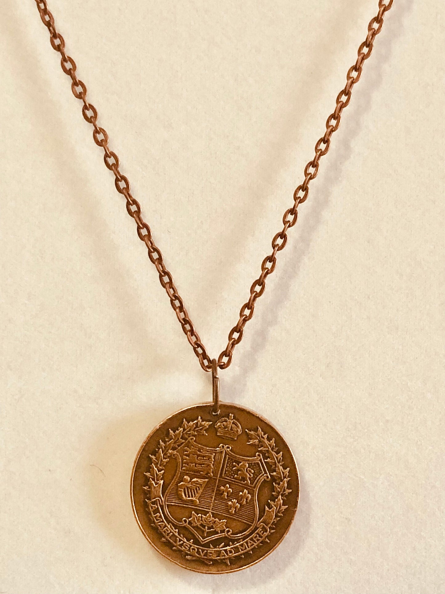 Canada Confederation Coin Necklace Pendant 1867 - 1927 Personal Vintage Handmade Jewelry Gift Friend Charm For Him Her World Coin Collector