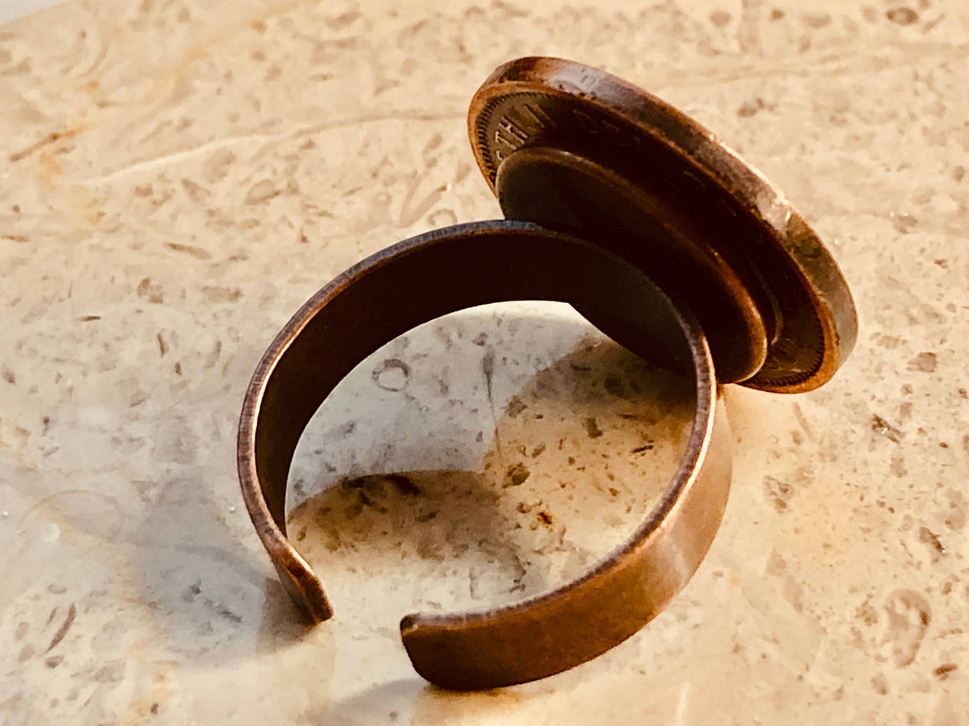 Cayman Island Coin Ring 1 Cent Adjustable Custom Vintage and Rare Coins Coin Enthusiast Fashion Accessory - Handmade