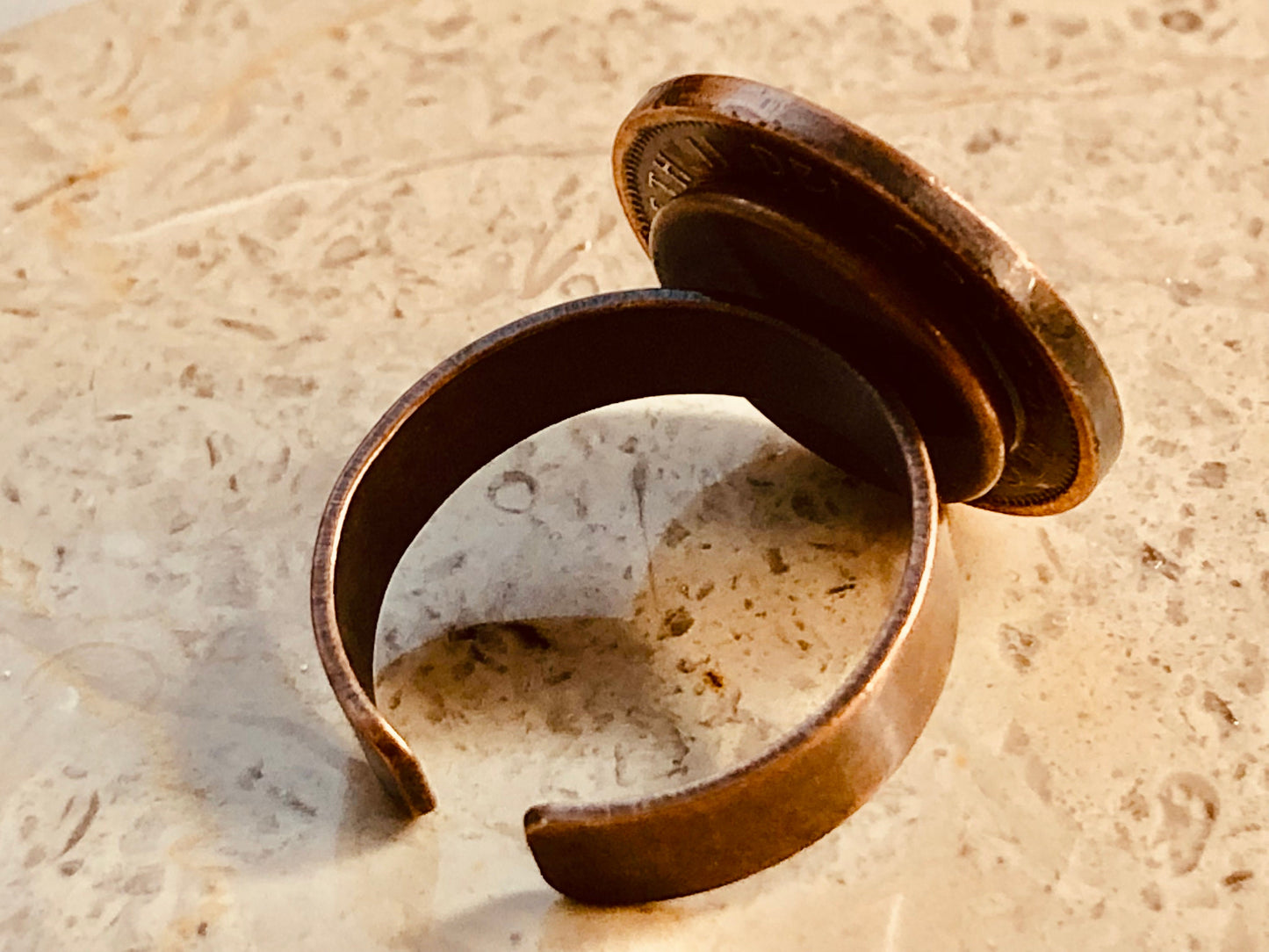 Belgium Coin Ring Belgian 50 Centimes Crown Adjustable Custom Vintage and Rare Coins Coin Enthusiast Fashion Accessory Handmade