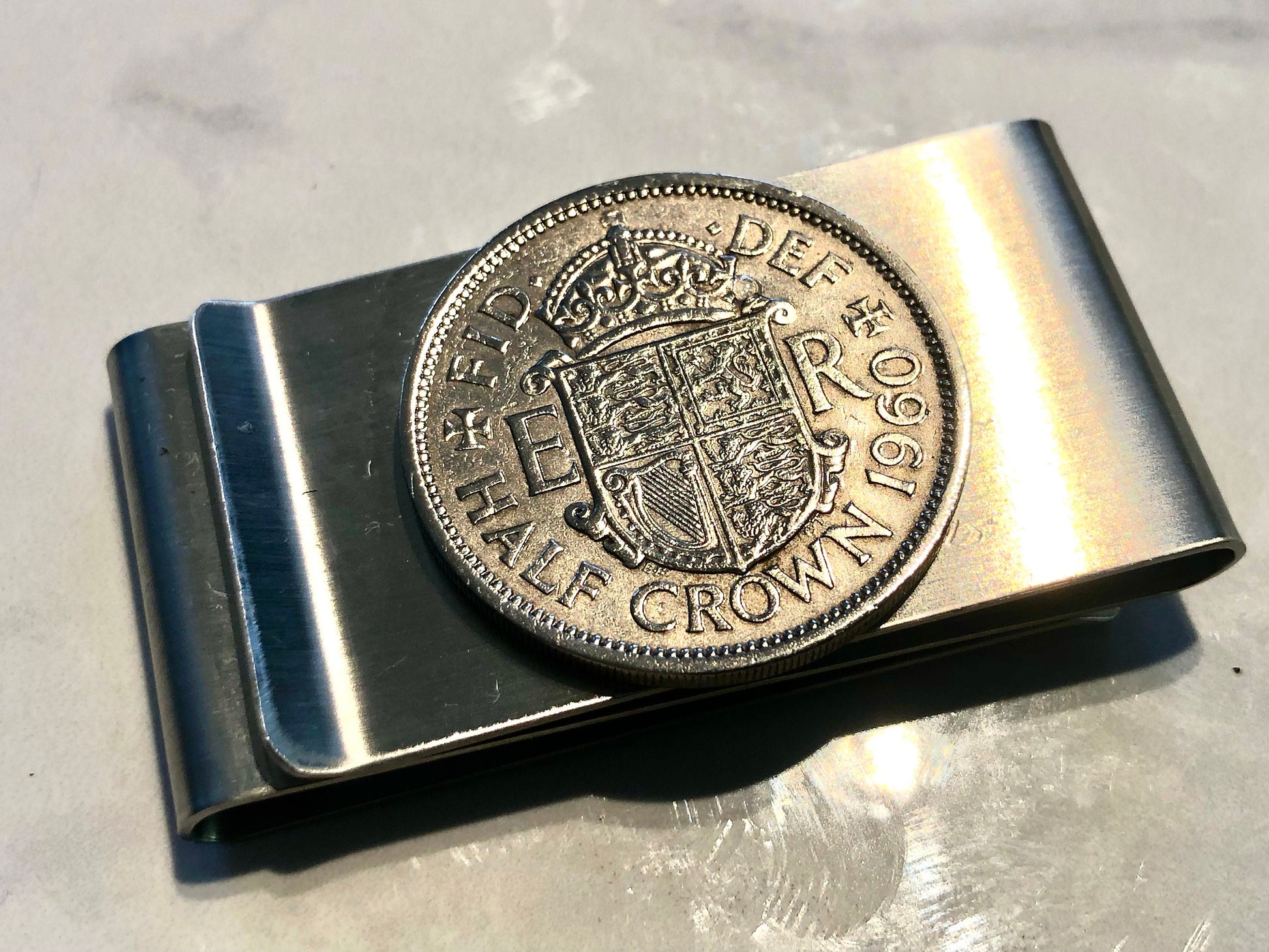 World Coin Money Clip Mexico Ireland England Australia Personal Vintage Handmade Jewelry Gift Friend Charm For Him Her World Coin Collector