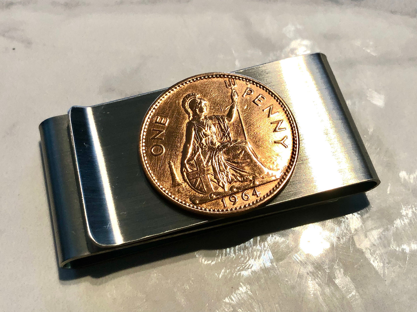 World Coin Money Clip Mexico Ireland England Australia Personal Vintage Handmade Jewelry Gift Friend Charm For Him Her World Coin Collector